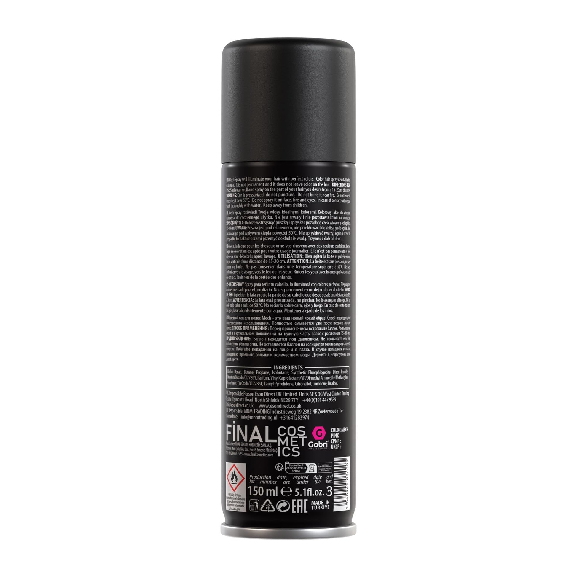 Gabri Hair Colour Spray 150ml - Gabri - Professional Barber Supplies UK | BarberWorld