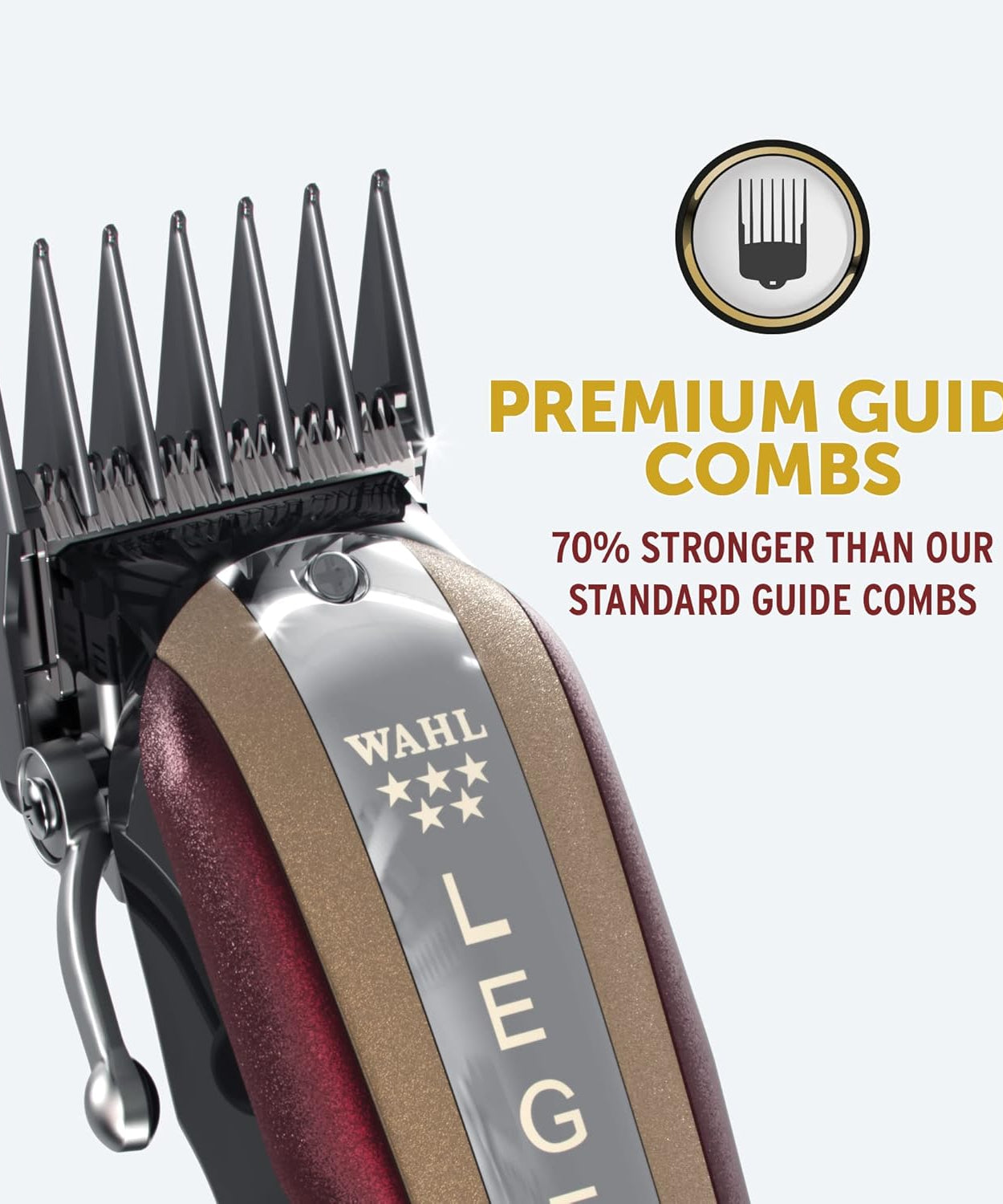 Wahl 5 Star Cordless Legend, Professional Hair Clippers, Pro Haircutting Kit, Adjustable Taper Lever, Crunch Blade, Wedge Blades, Cordless, Barbers Supplies