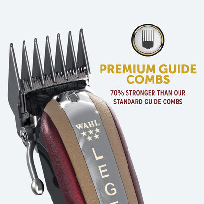 Wahl 5 Star Cordless Legend Clippers with Crunch & Wedge Blades - Wahl - Professional Barber Supplies UK | BarberWorld