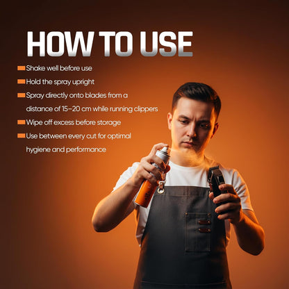 Totex Clipper Spray 400ml – 5-in-1 Lubricant, Cleaner & Disinfectant