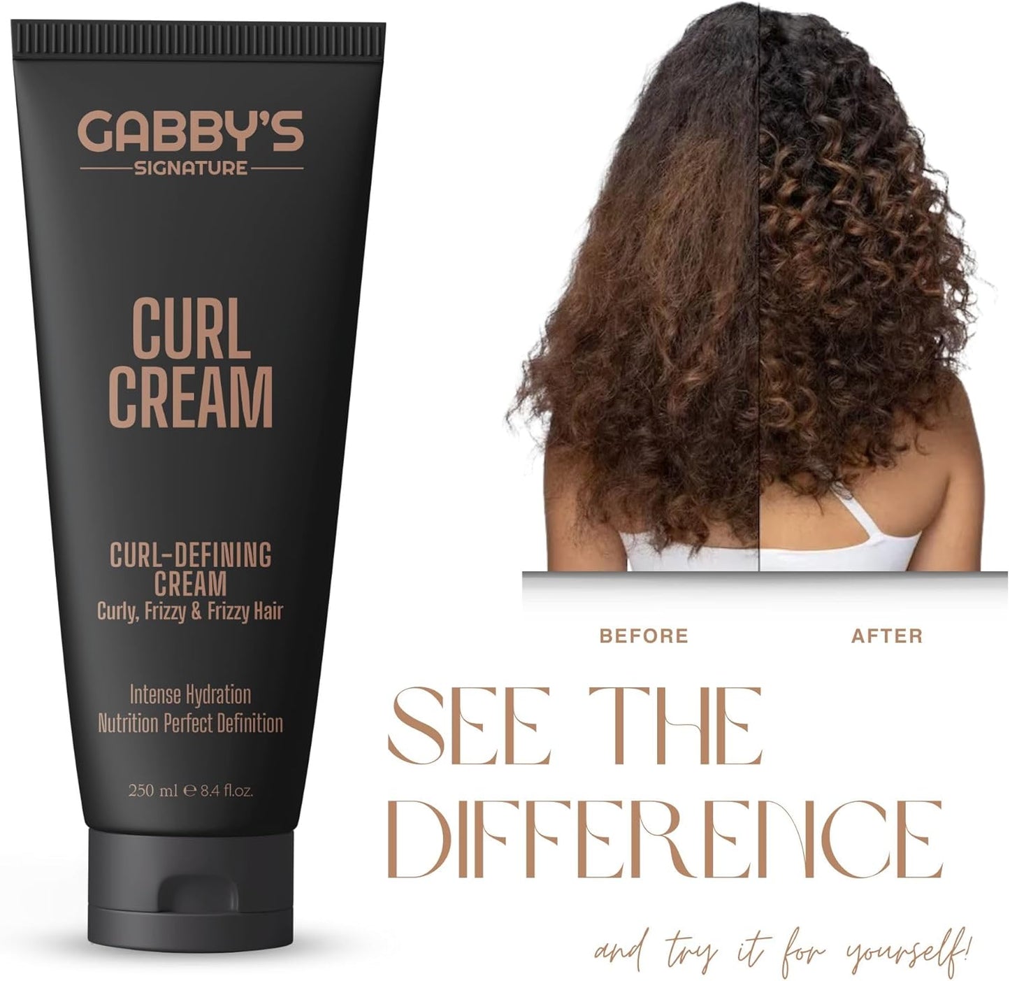 Gabby's Curl Cream 250ml Lightweight Curl Defining Leave-In - Gabri - Professional Barber Supplies UK | BarberWorld