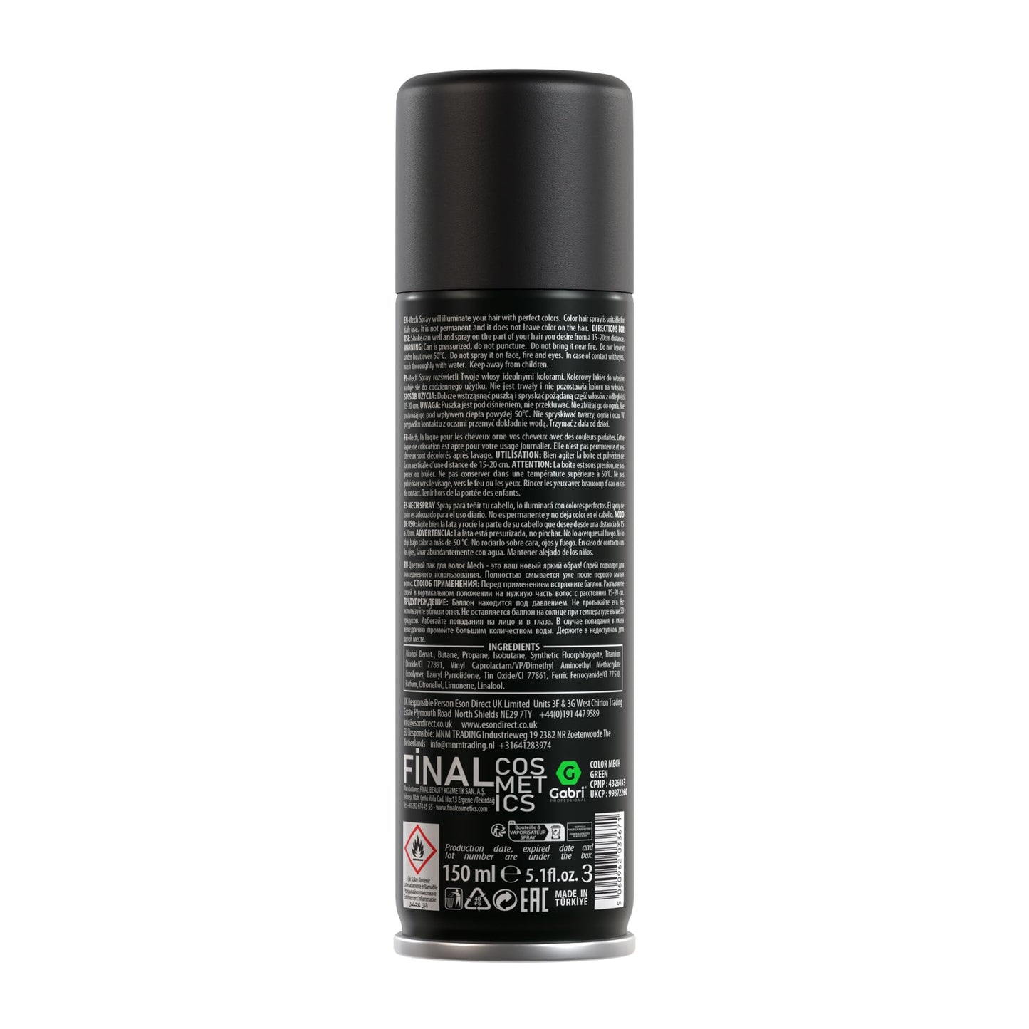 Gabri Hair Colour Spray 150ml - Gabri - Professional Barber Supplies UK | BarberWorld