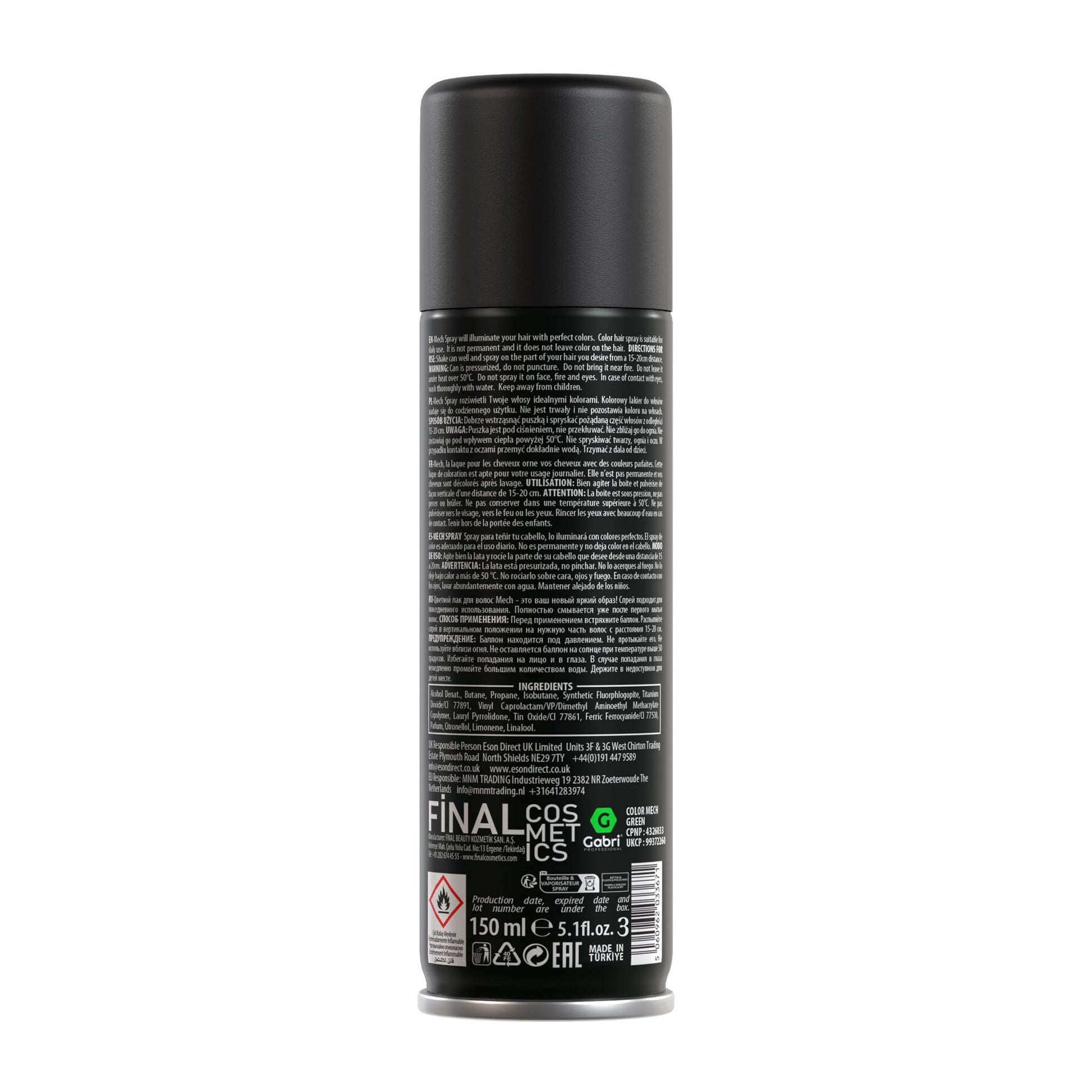 Gabri Hair Colour Spray 150ml - Gabri - Professional Barber Supplies UK | BarberWorld