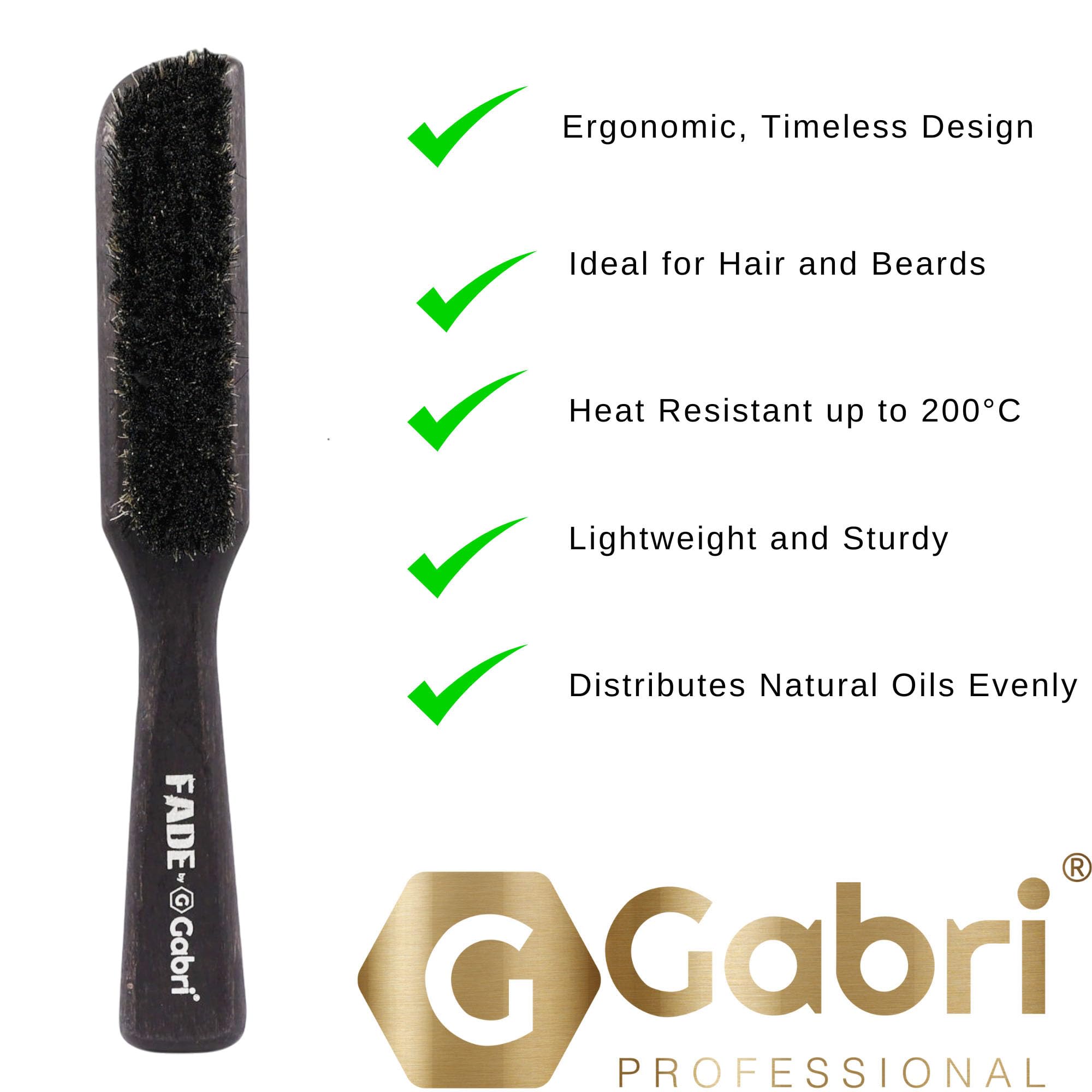 Gabri Men's Grooming Barber Beard and Fade Brush