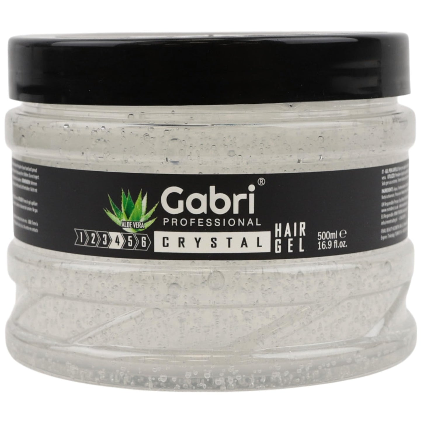 Gabri Hair Styling Gel, Firm Hold Styling Hair Gels, High Gloss, Anti-Frizz Effect, Edge Control, For All Hair Types (250 g (1 Pack), Keratin)