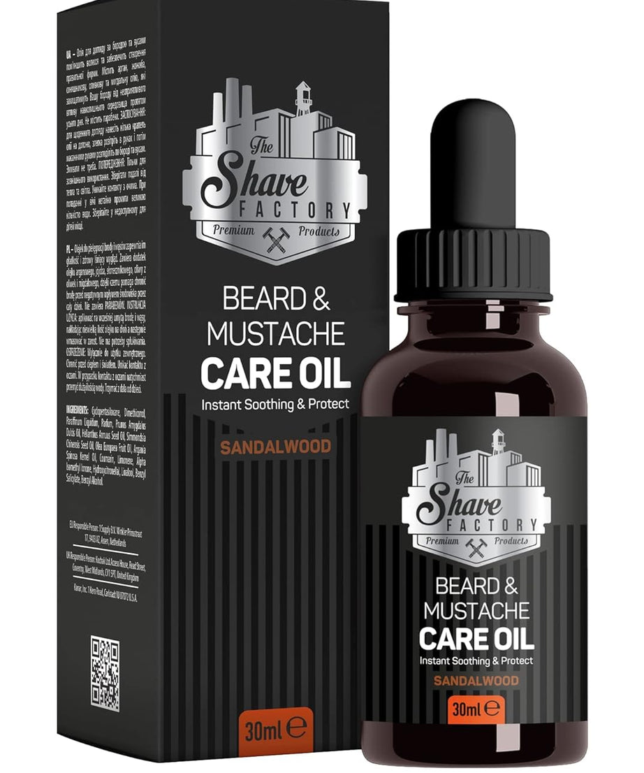 The Shave Factory Beard&Mustache Care Oil with Sandalwood 30 ML