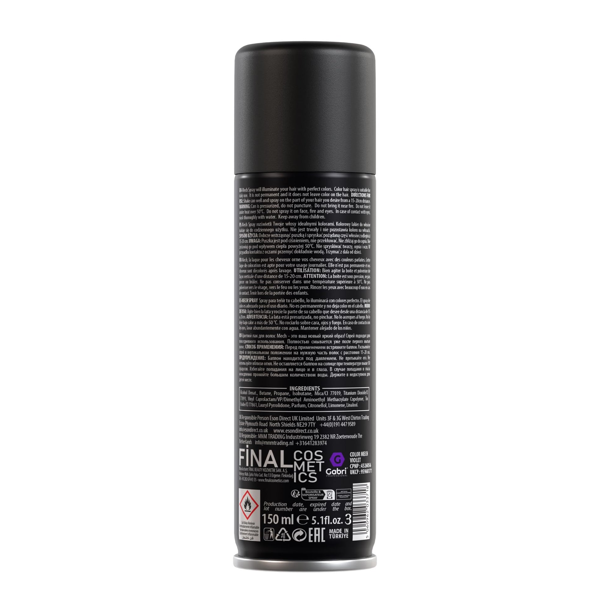 Gabri Hair Colour Spray 150ml - Gabri - Professional Barber Supplies UK | BarberWorld
