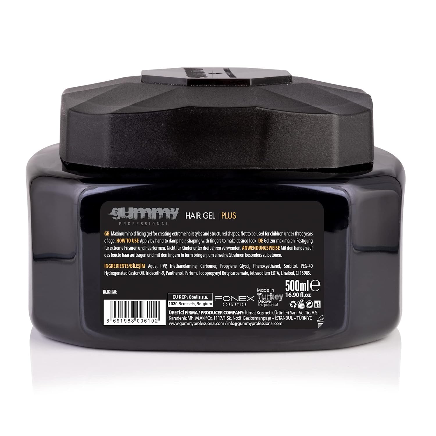 Gummy Hair Gel 220 ml Maximum Hold