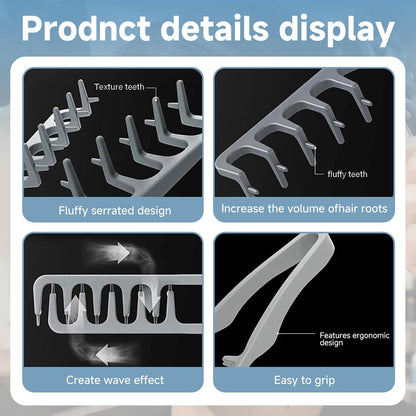 Volumizing Wide Tooth Comb with Root Lifting Teeth & ABS Handle