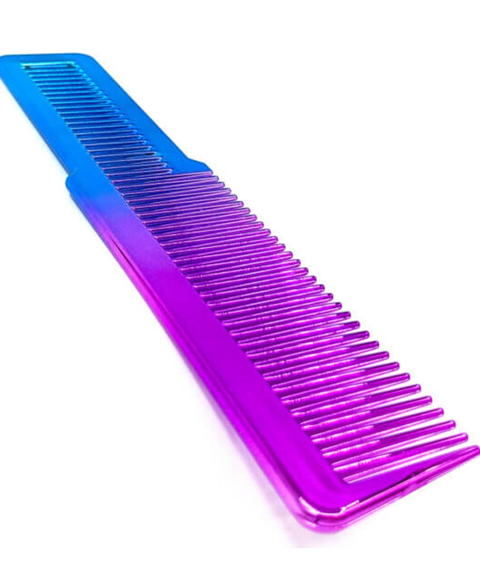 Gabri Flat Hair Comb Top Comb Barber Styling Hair Cutting Durable Detangler - Professional Hairdressing Tools, Anti Static Heat Resistant, Strong & Durable (Gold Metal 21 cm, Metal)