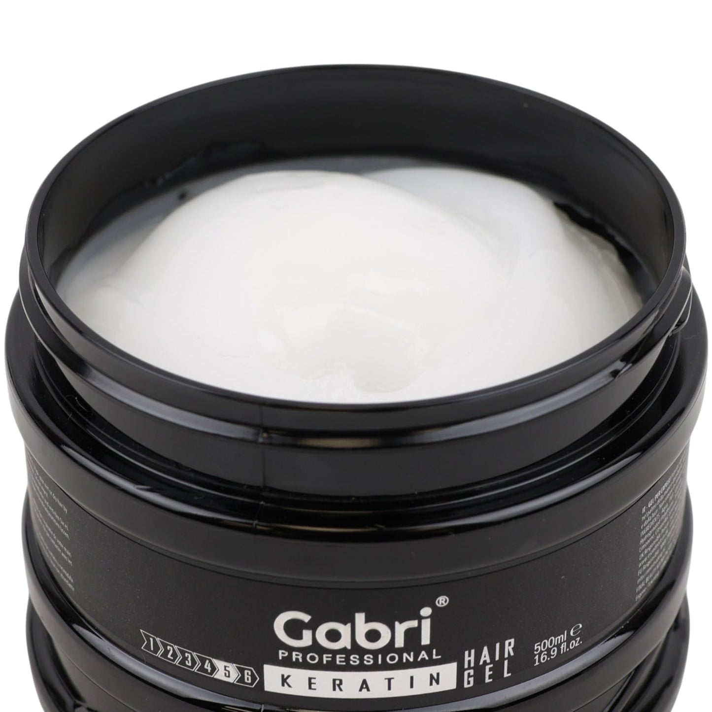 Gabri Hair Styling Gel, Firm Hold Styling Hair Gels, High Gloss, Anti-Frizz Effect, Edge Control, For All Hair Types (250 g (1 Pack), Keratin)