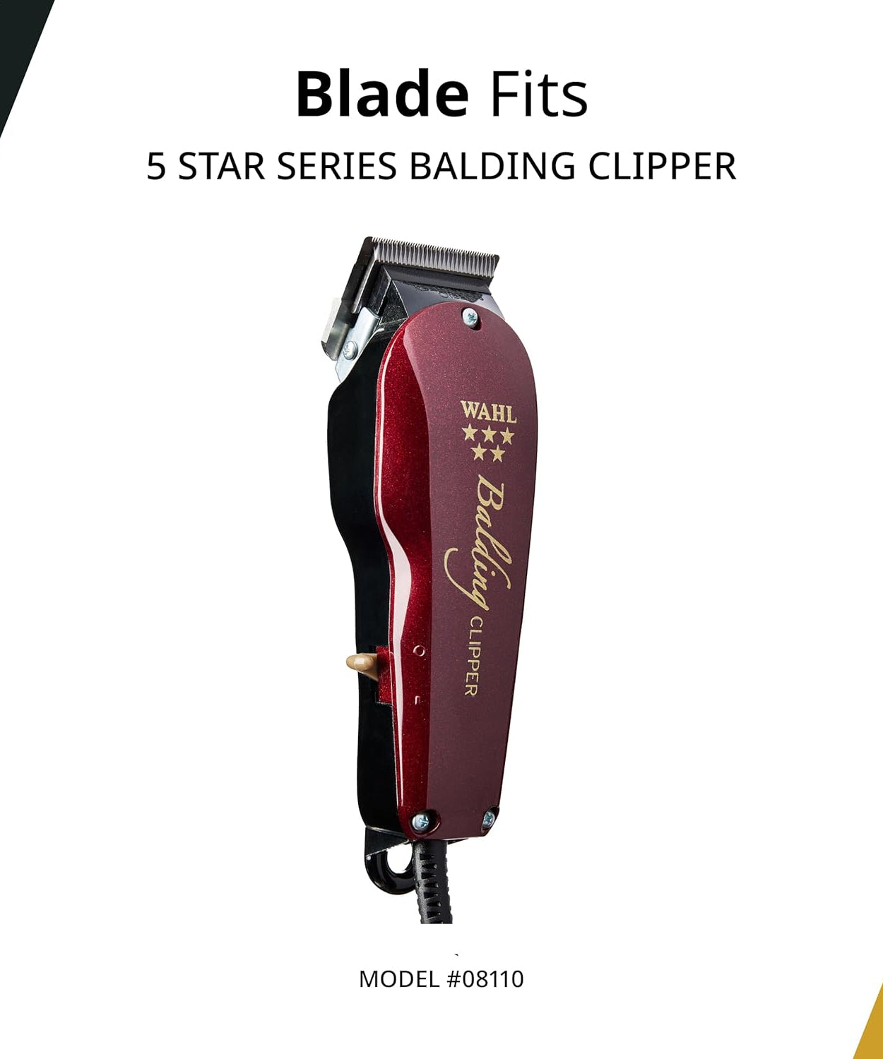 Wahl Professional Balding 6X0 Shearing Blade, Silver, Pack of 1