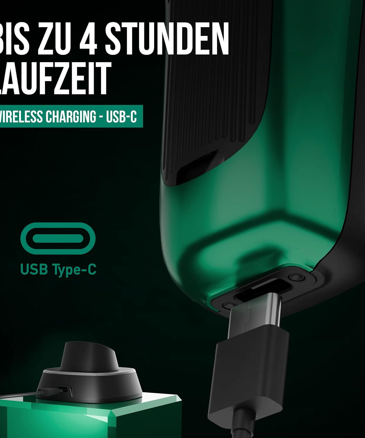 Professional Men's Electric Razor for Hair & Beard (10,000 RPM) - Men's Hair Trimmer & Beard Trimmer for Hairdressers & Barbers - Hair Trimmer & Beard Trimmer - Men's Razor