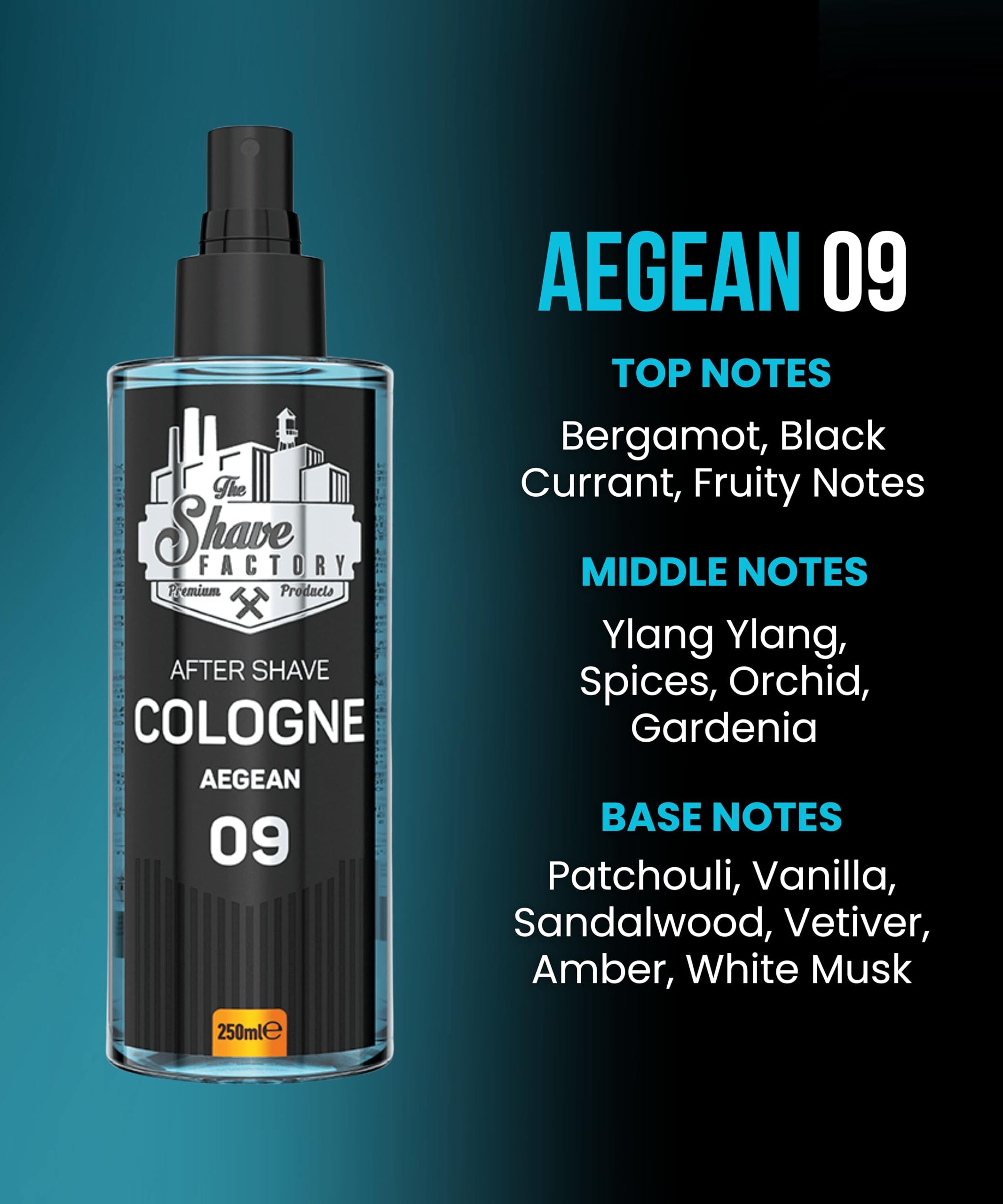 The Shave Factory After Shave Cologne Series 250 ML