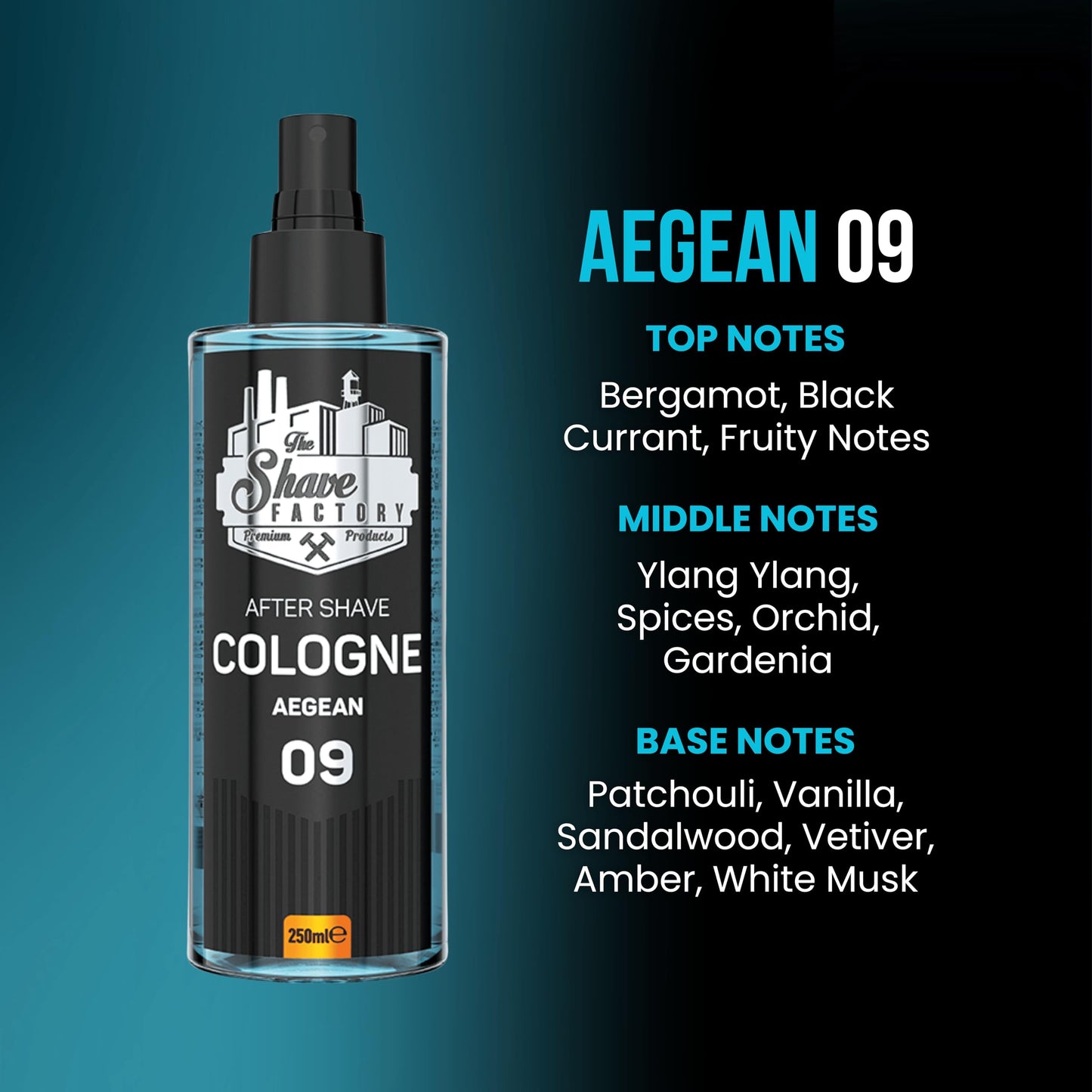 The Shave Factory After Shave Cologne Series 250ml