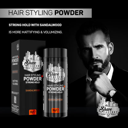 The Shave Factory Ultra Hold Hair Styling Powder Arctic 20g