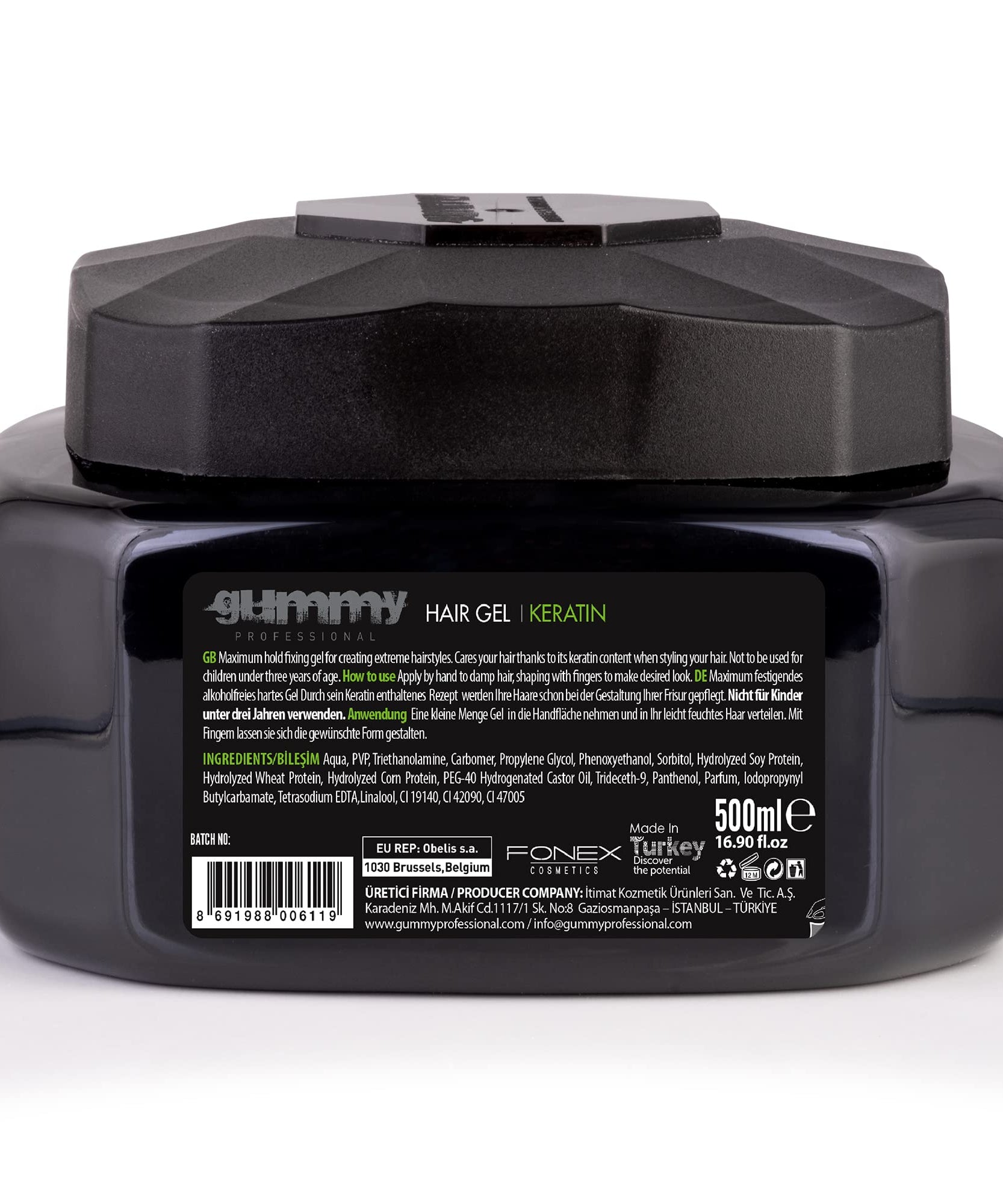 Gummy Hair Gel 220 ml Maximum Hold