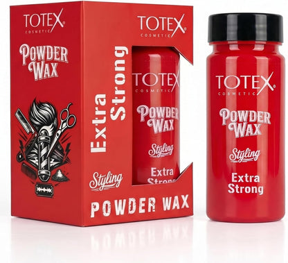 Totex Hair Styling Powder Wax Red 20g Strong Hold Matt Finish Volumising Powder for Men