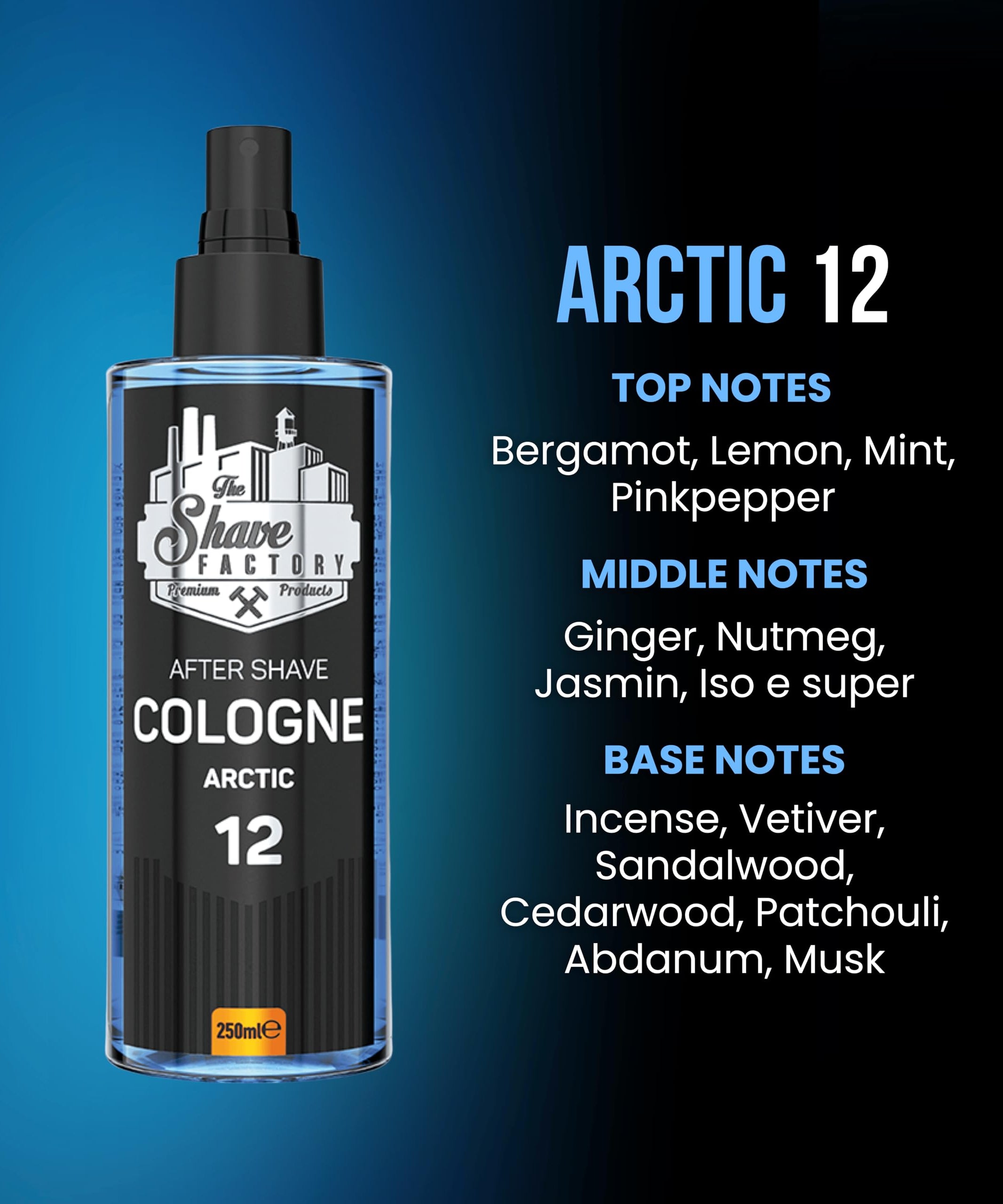 The Shave Factory After Shave Cologne Series 250 ML