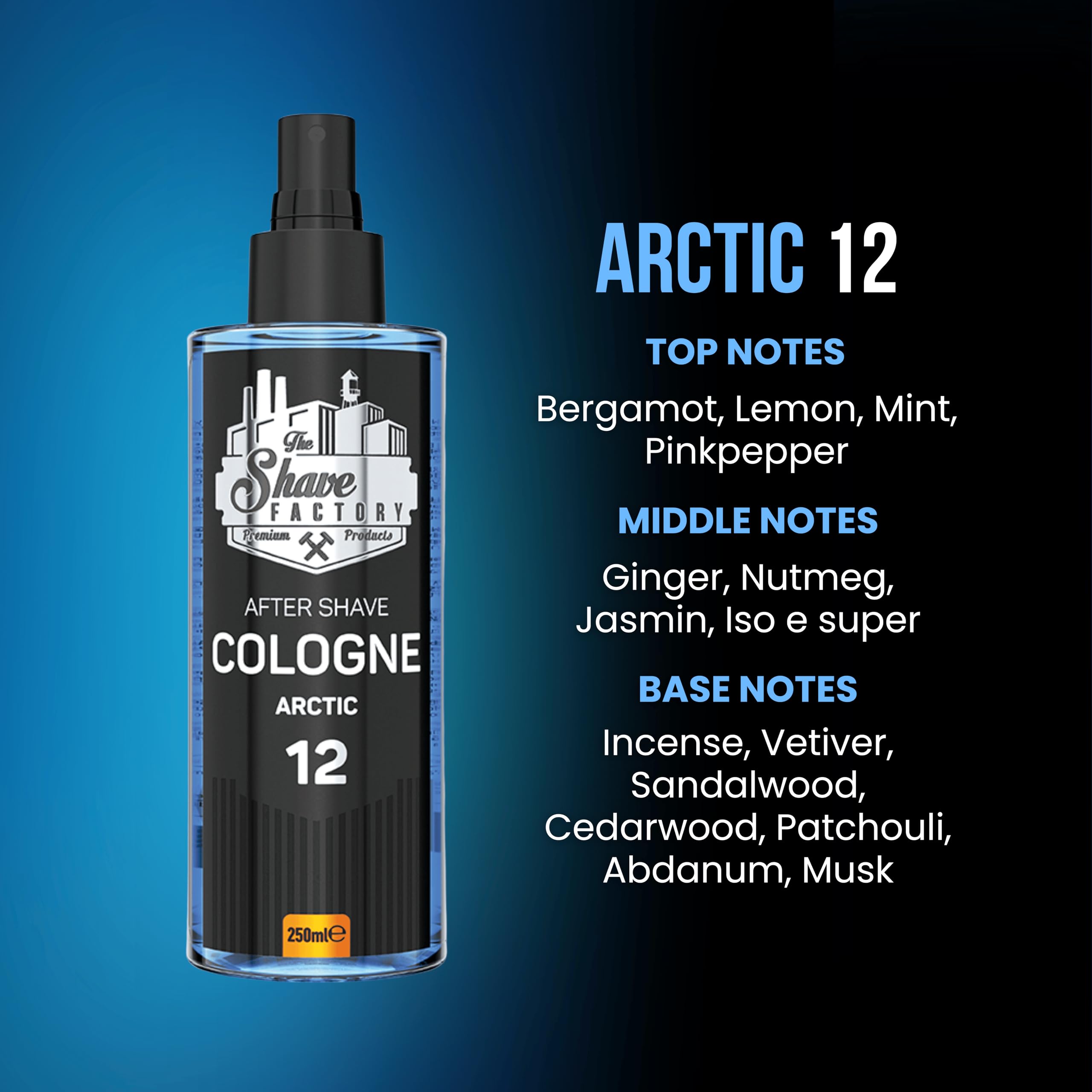 The Shave Factory After Shave Cologne Series 250 ML