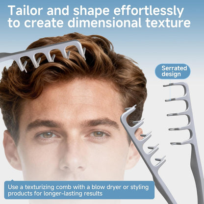 Volumizing Wide Tooth Comb with Root Lifting Teeth & ABS Handle