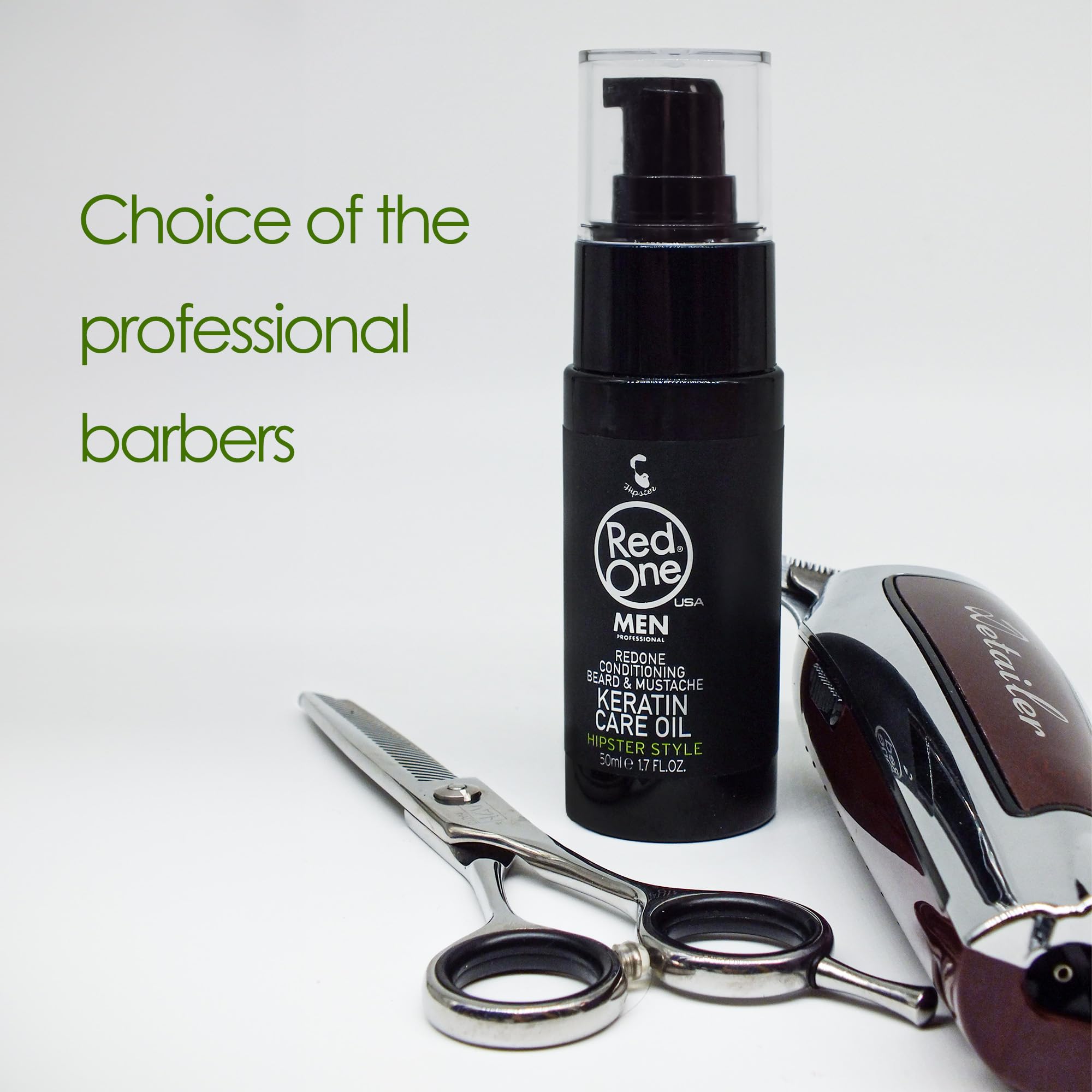 RedOne Conditioning Beard & Mustache Keratin Care Oil 50mL