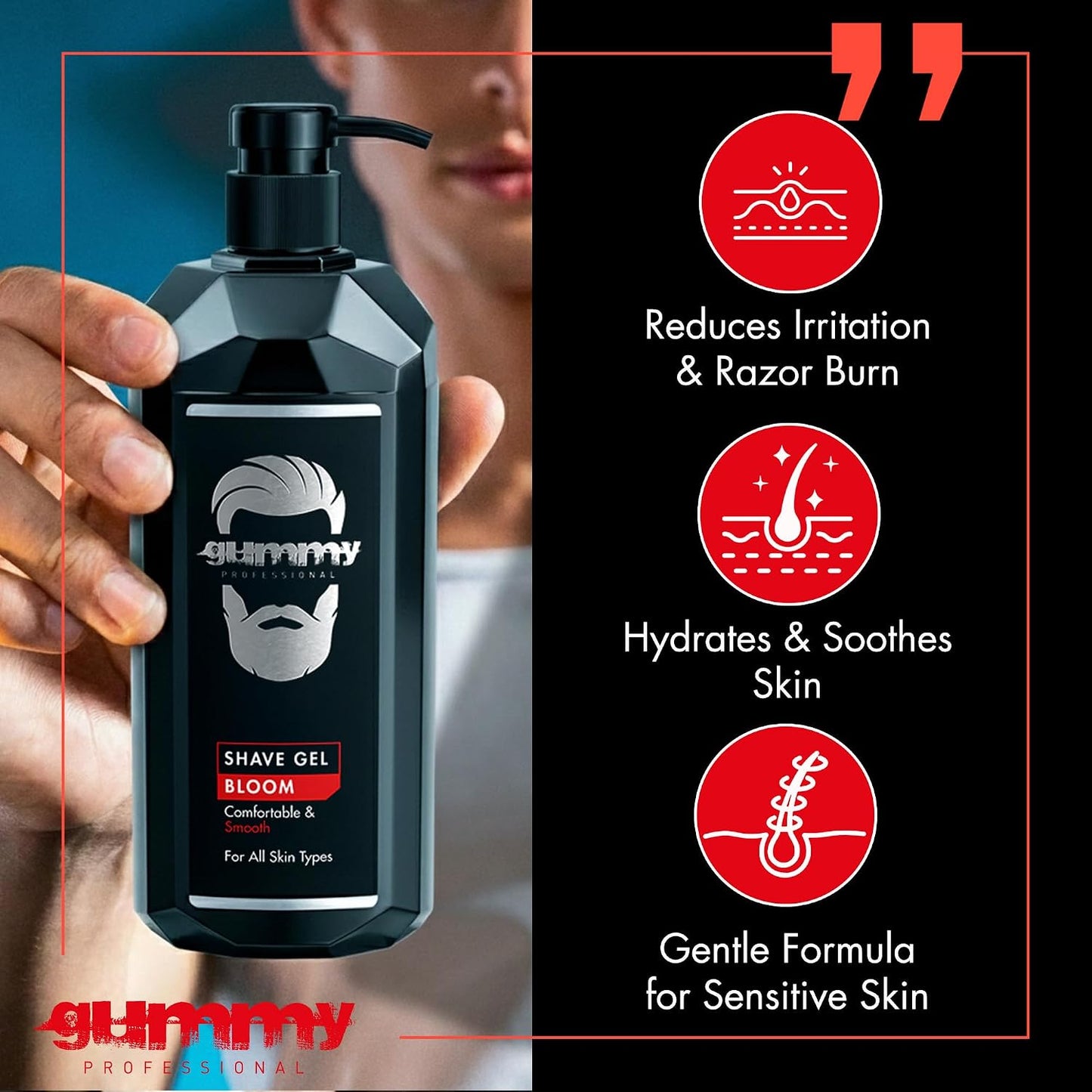 Gummy Shaving Gel Bloom 1000 ml