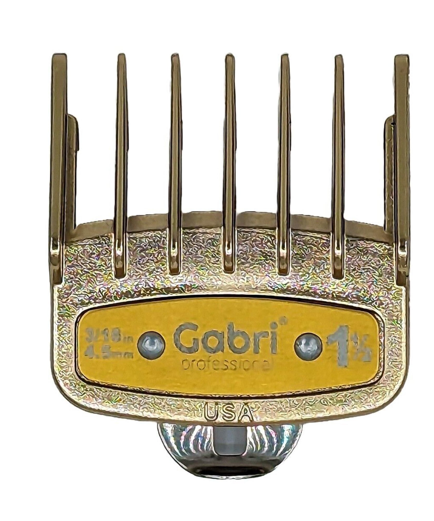 Gabri Flat Hair Comb Top Comb Barber Styling Hair Cutting Durable Detangler - Professional Hairdressing Tools, Anti Static Heat Resistant, Strong & Durable (Gold Metal 21 cm, Metal)