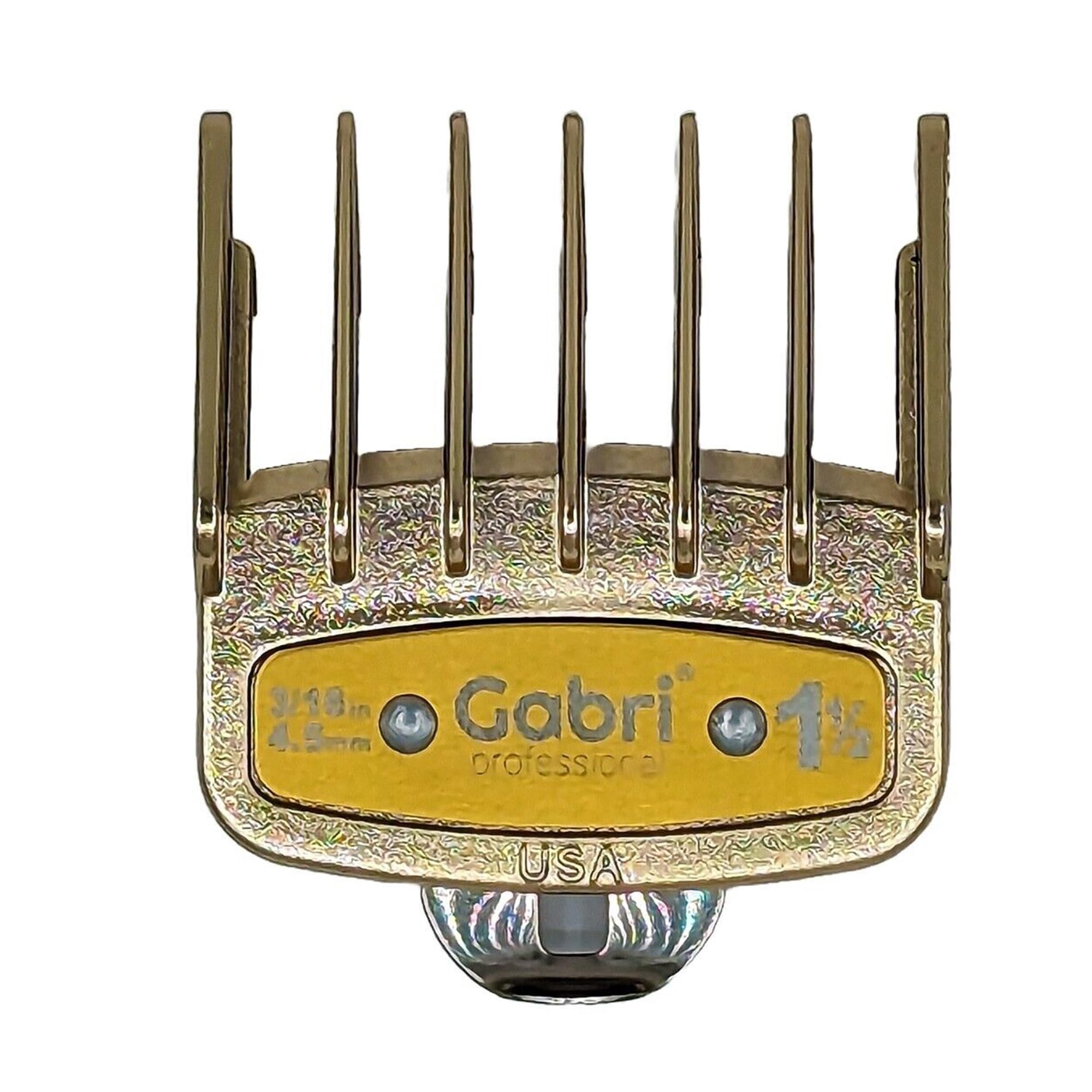 Gabri Flat Hair Comb Top Comb Barber Styling Hair Cutting Durable Detangler - Professional Hairdressing Tools, Anti Static Heat Resistant, Strong & Durable (Gold Metal 21 cm, Metal)