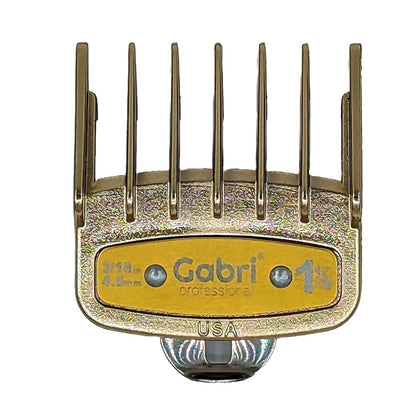 Gabri Gold Metal Flat Top Comb 21cm Anti-Static Heat Resistant