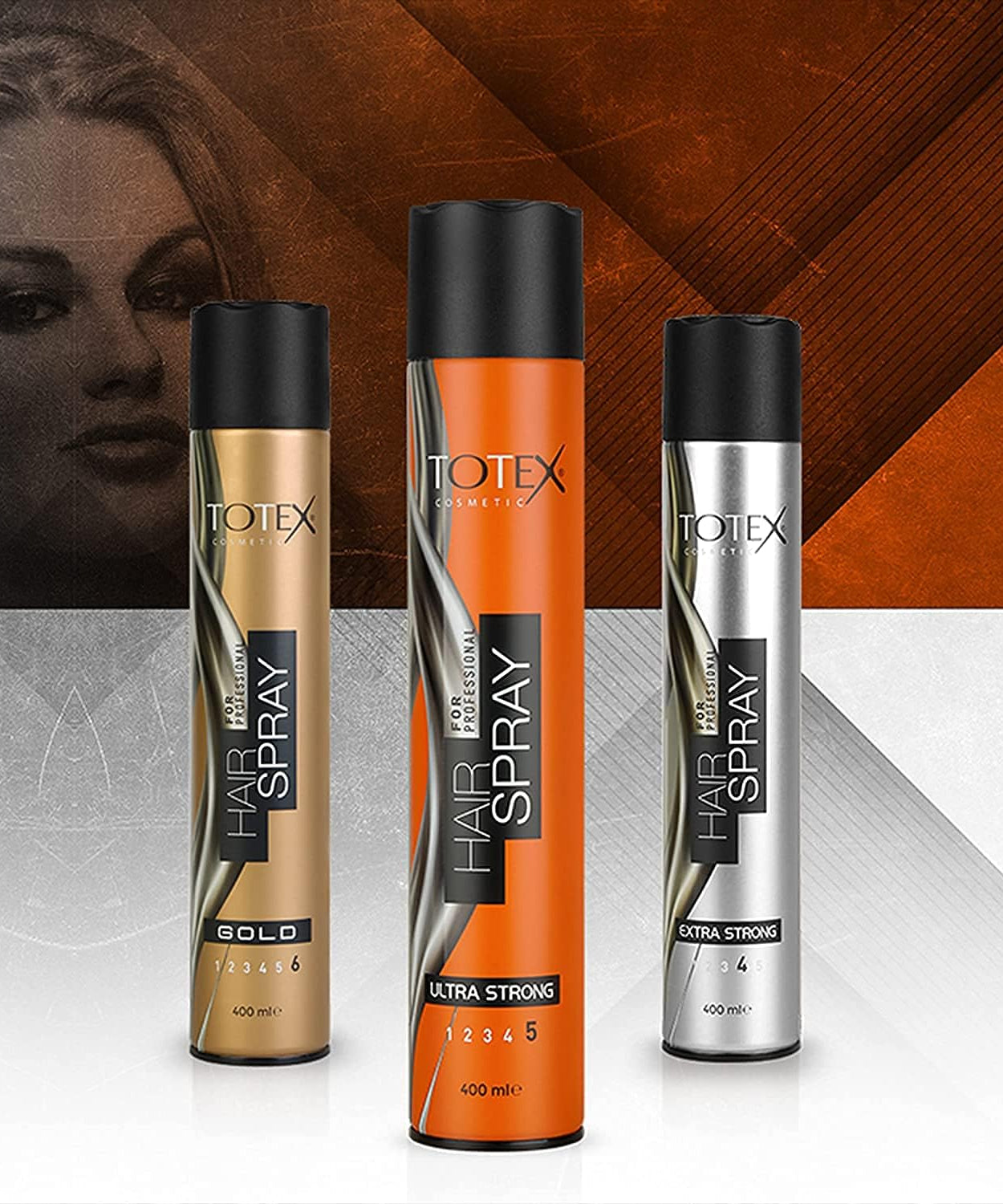 Totex Hair Styling Hair Spray  & Olive 400 ML