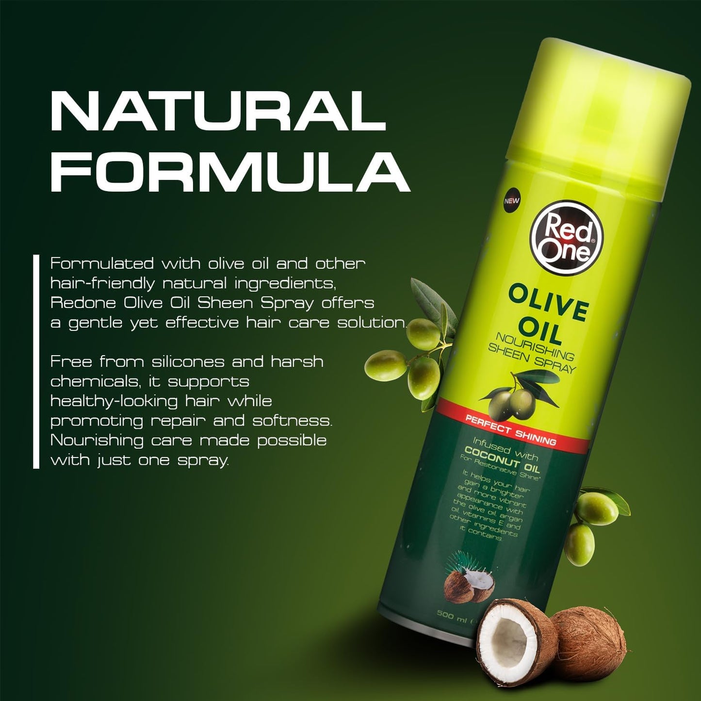 RedOne Olive Oil Sheen Spray 500ml