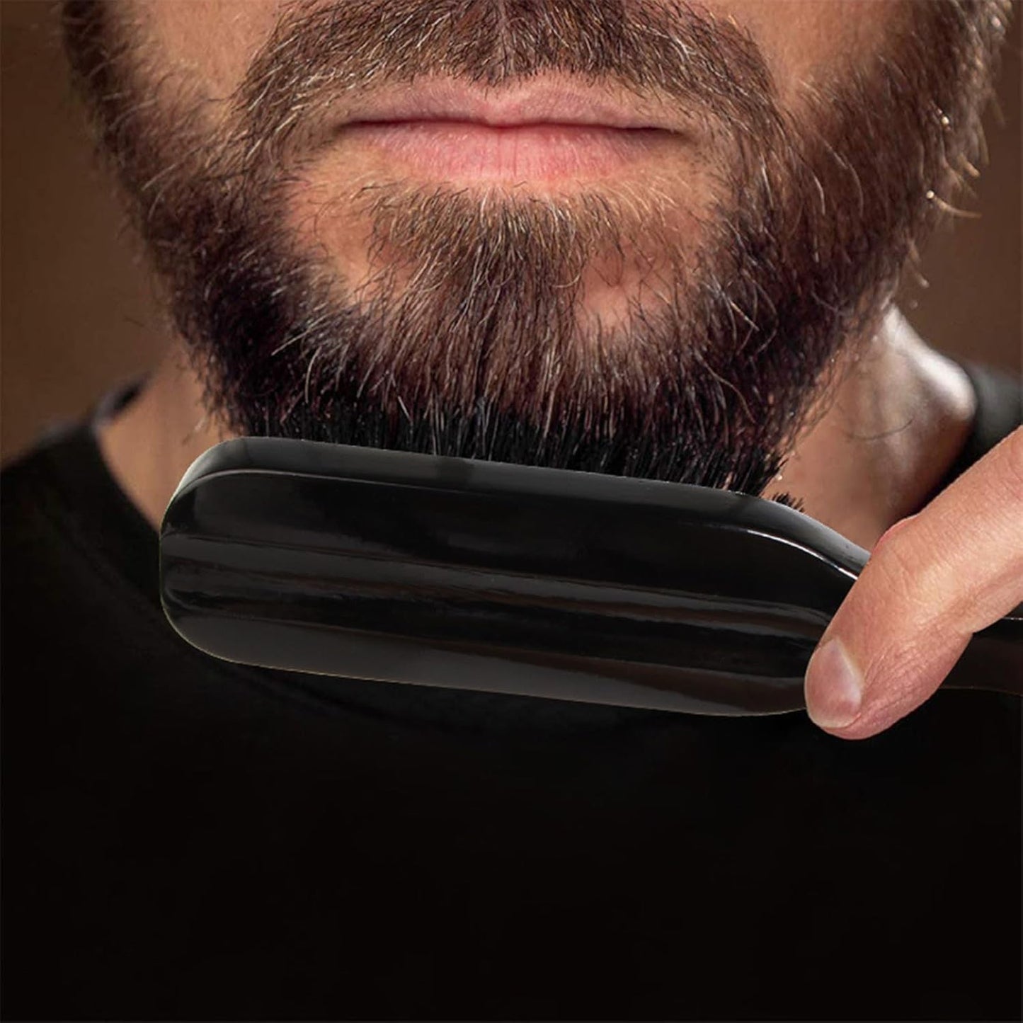 Natural Boar Bristle Beard Brush for Grooming and Fade Blending