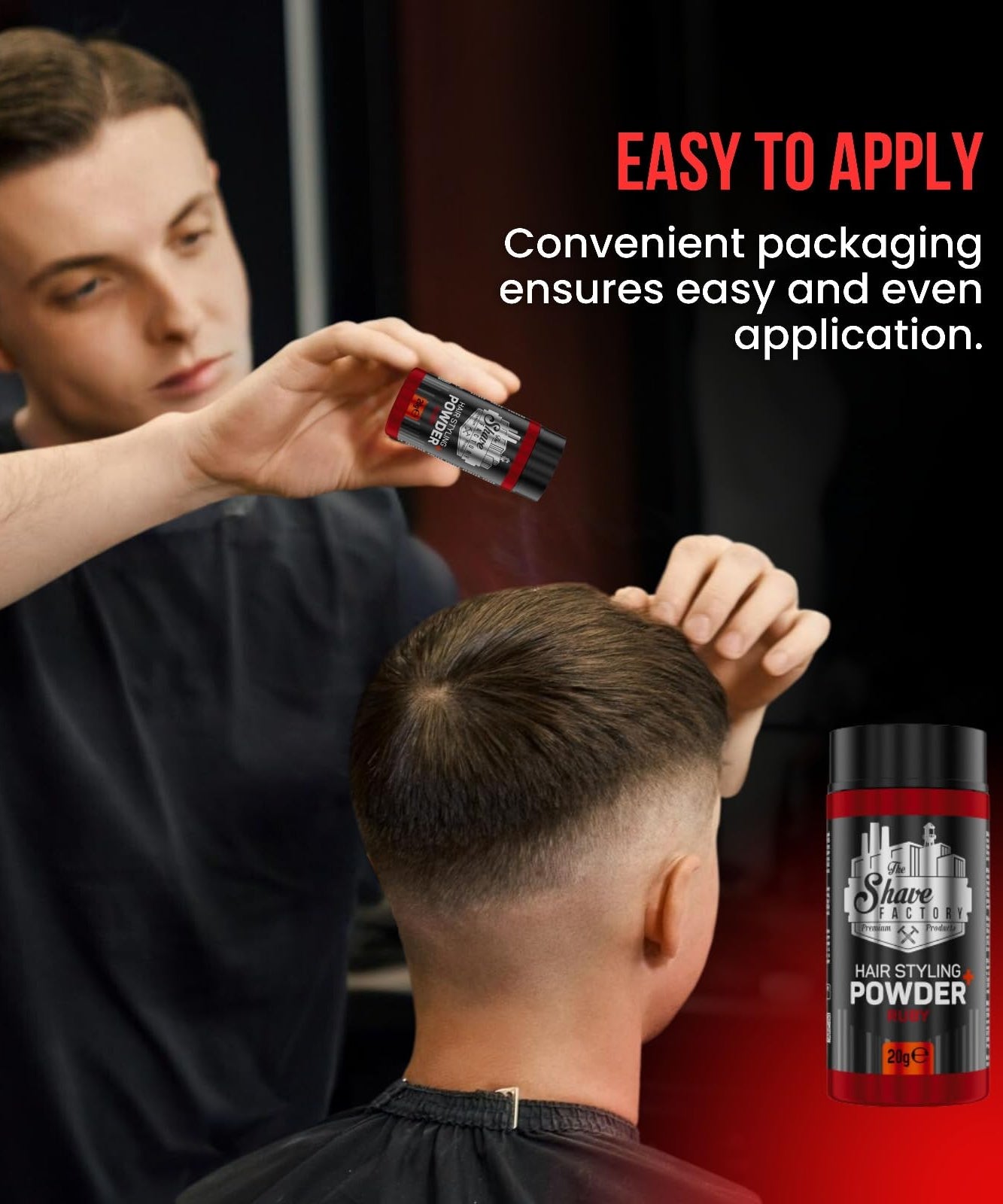 The Shave Factory Ultra Hold Hair Styling Powder Arctic 20g –30g