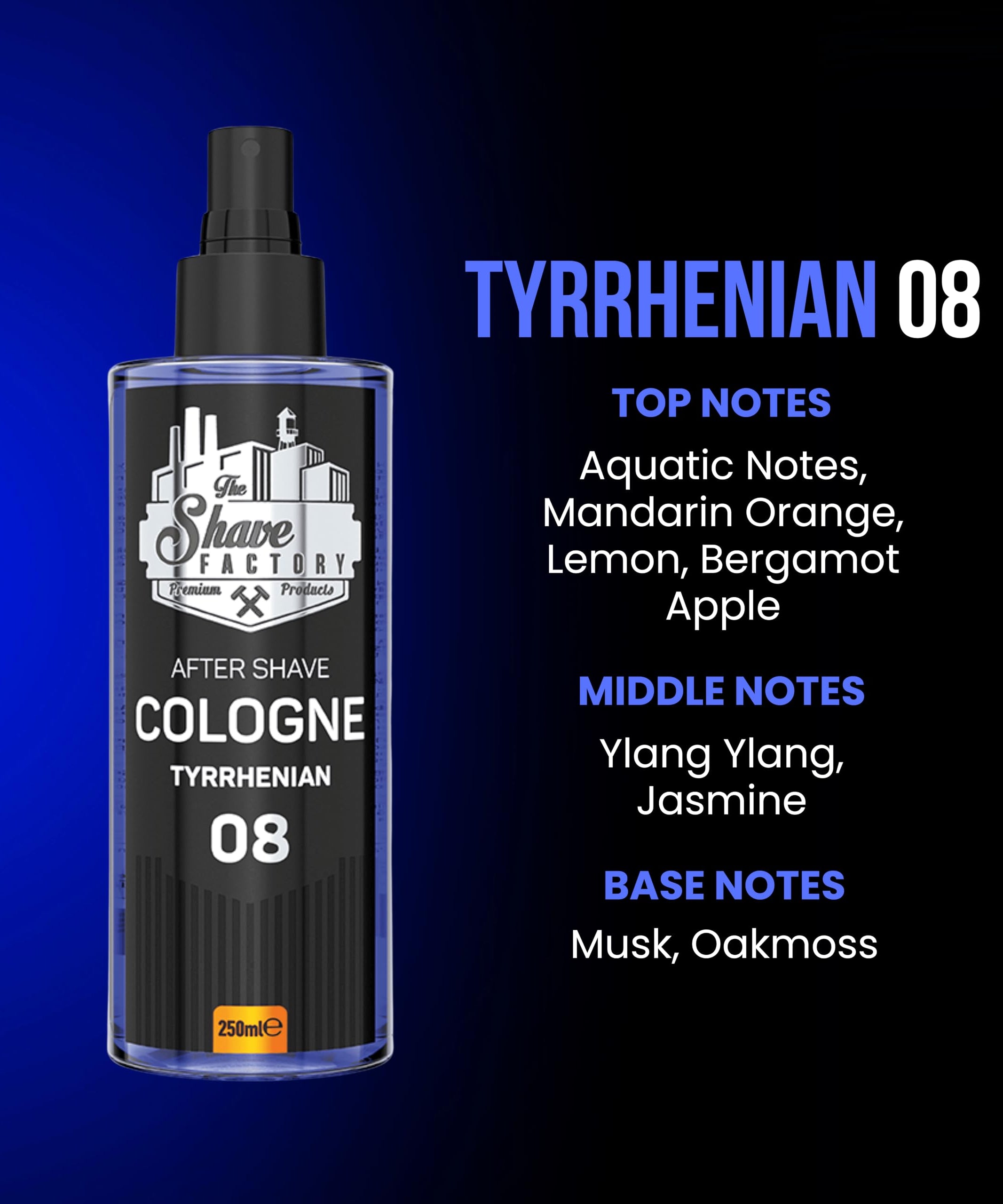 The Shave Factory After Shave Cologne Series 250 ML