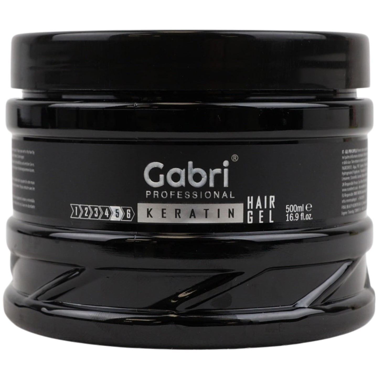 Gabri Hair Styling Gel, Firm Hold Styling Hair Gels, High Gloss, Anti-Frizz Effect, Edge Control, For All Hair Types (250 g (1 Pack), Keratin)