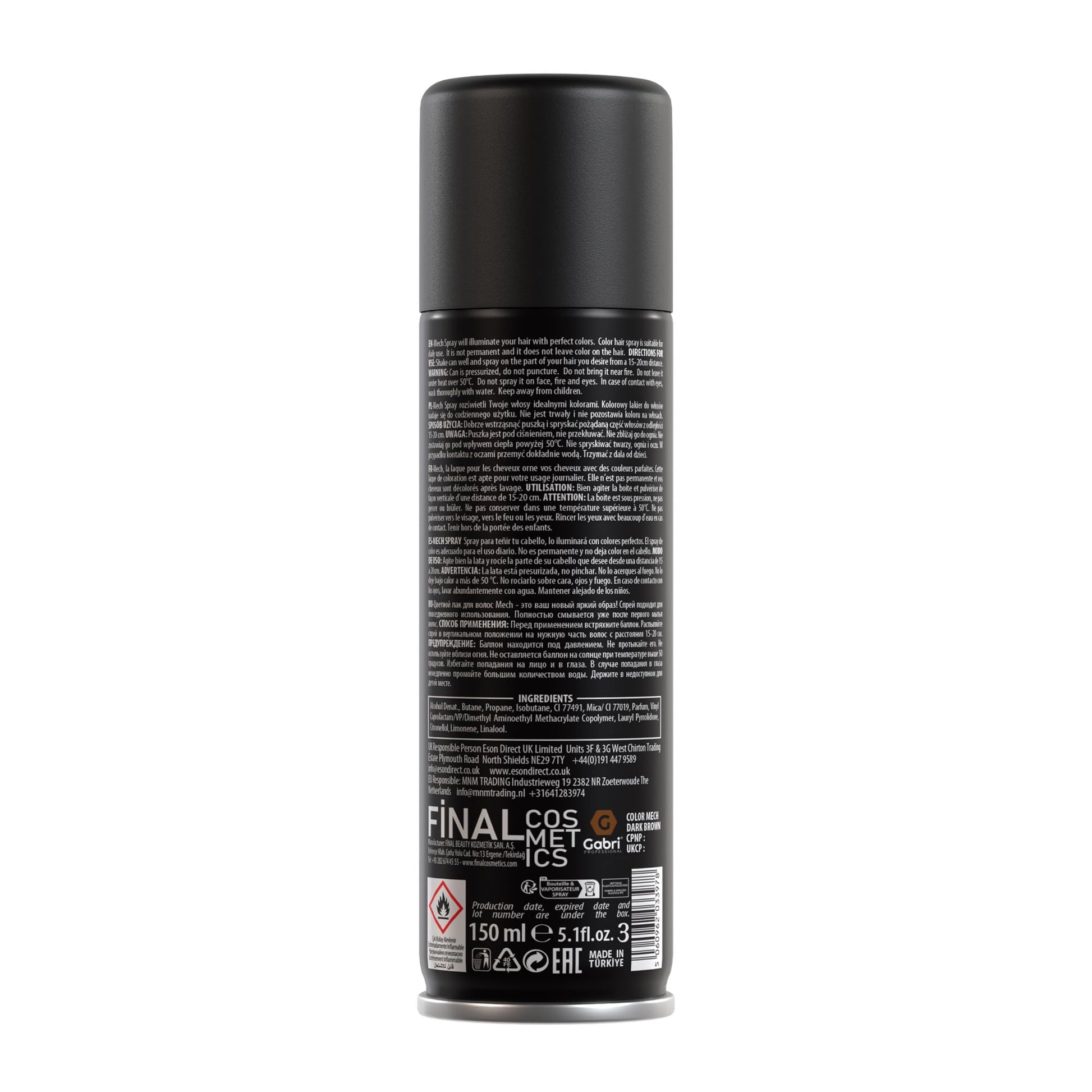 Gabri Hair Colour Spray 150ml - Gabri - Professional Barber Supplies UK | BarberWorld