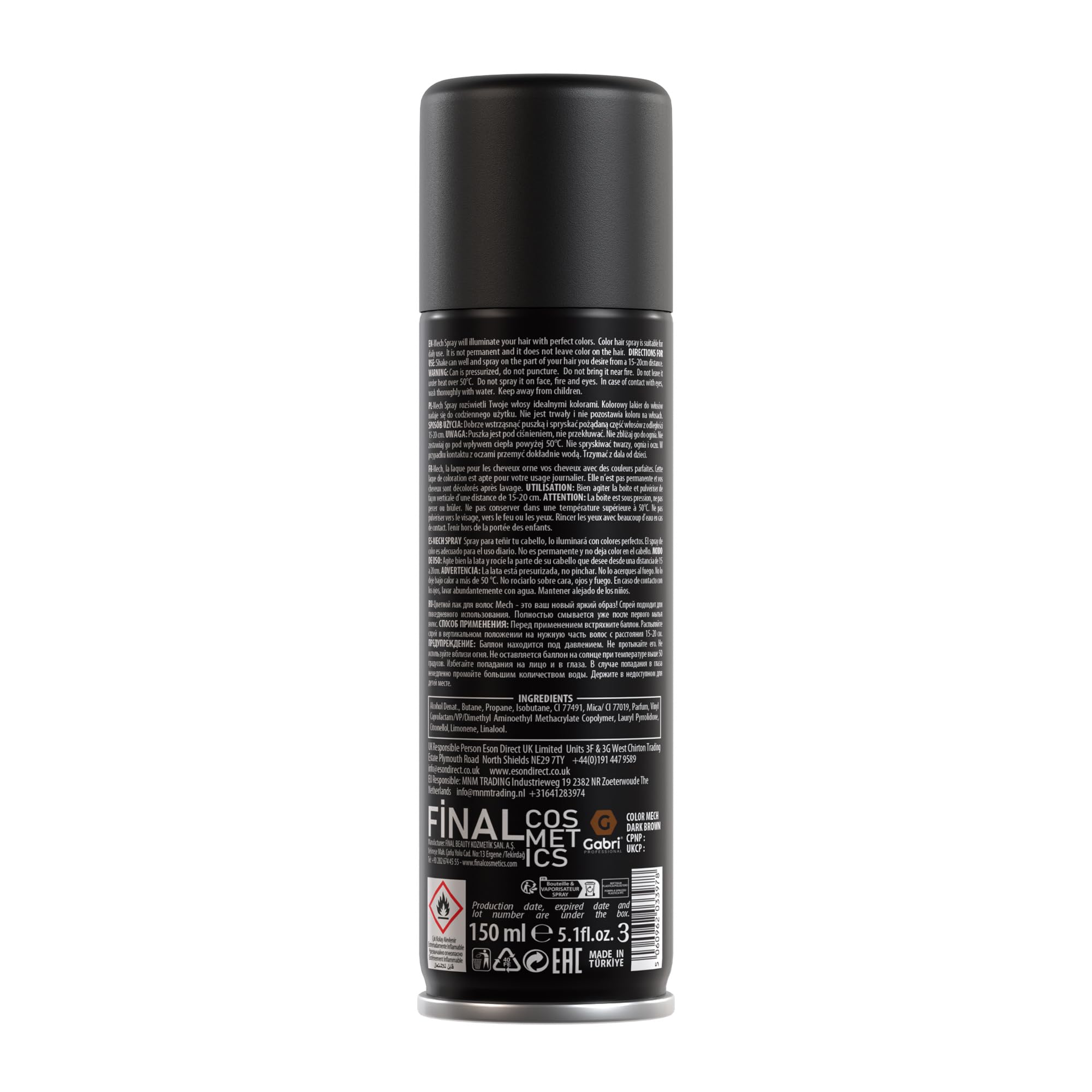 Gabri Hair Colour Spray, 150 ml