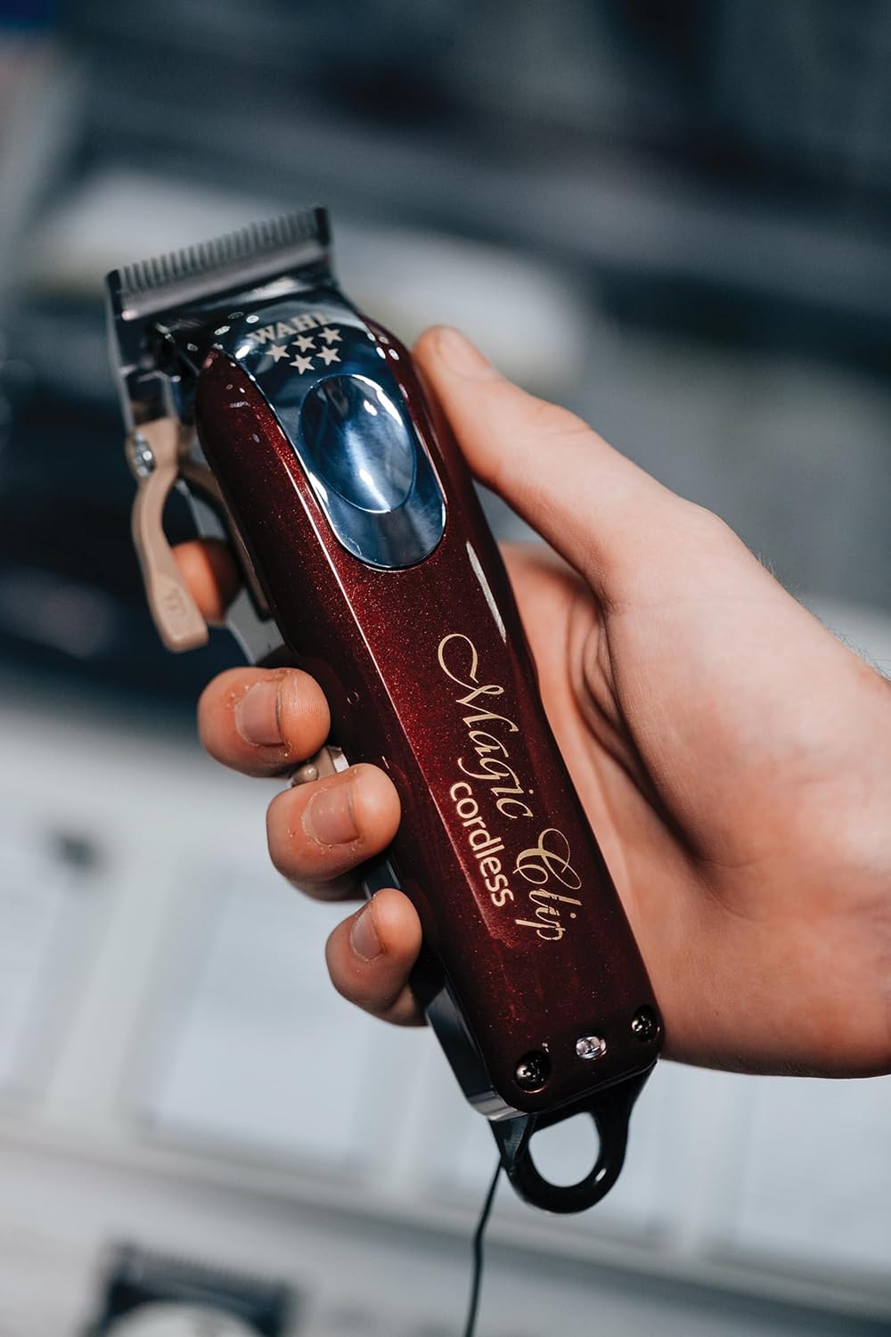 Wahl 5 Star Cordless Magic Clip, Professional Hair Clippers, Pro Haircutting Kit, Clippers for Blunt Cuts, Adjustable Taper Lever, Crunch Blade, Cordless, Lightweight, Barbers Supplies
