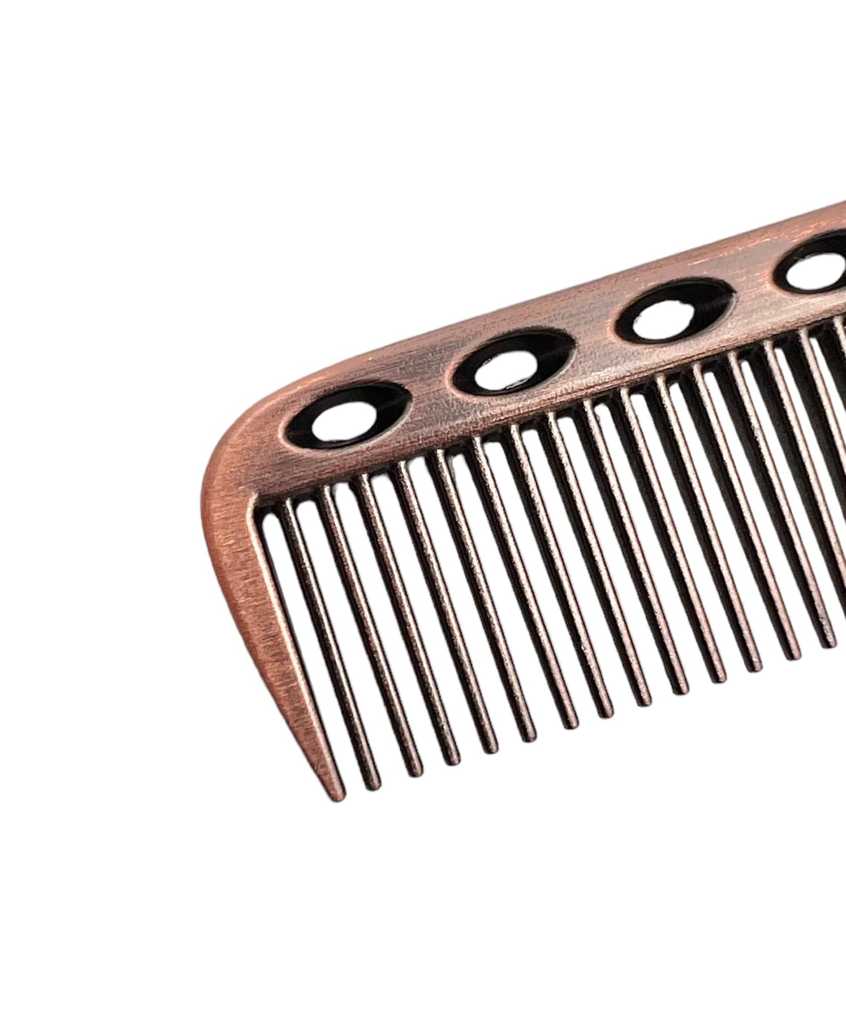 Gabri Flat Hair Comb Top Comb Barber Styling Hair Cutting Durable Detangler - Professional Hairdressing Tools, Anti Static Heat Resistant, Strong & Durable (Gold Metal 21 cm, Metal)