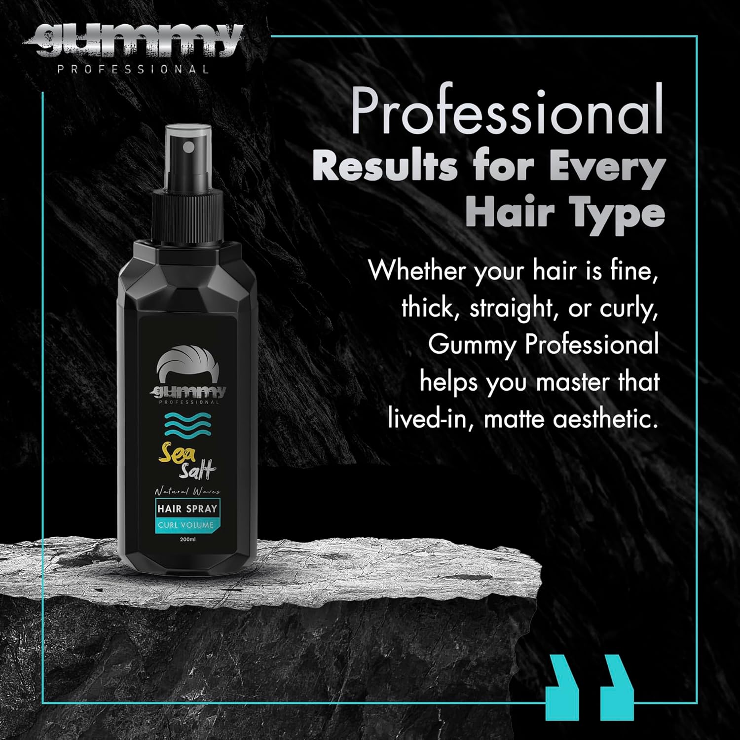 Gummy Professional Curl & Sea Salt Hair Spray – Texturizing Spray for Natural - Professional Barber Supplies UK | BarberWorld