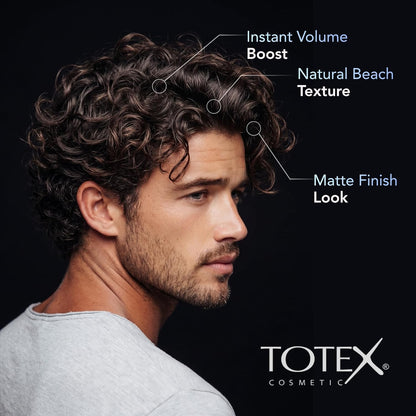 Totex Sea Salt Hair Texturising Spray for Men and Women | 300 ml / 10.14 fl.oz | Herbal Keratin and Sea Minerals | Beach Waves and Volume | Flexible Hold | Non-Sticky Formula