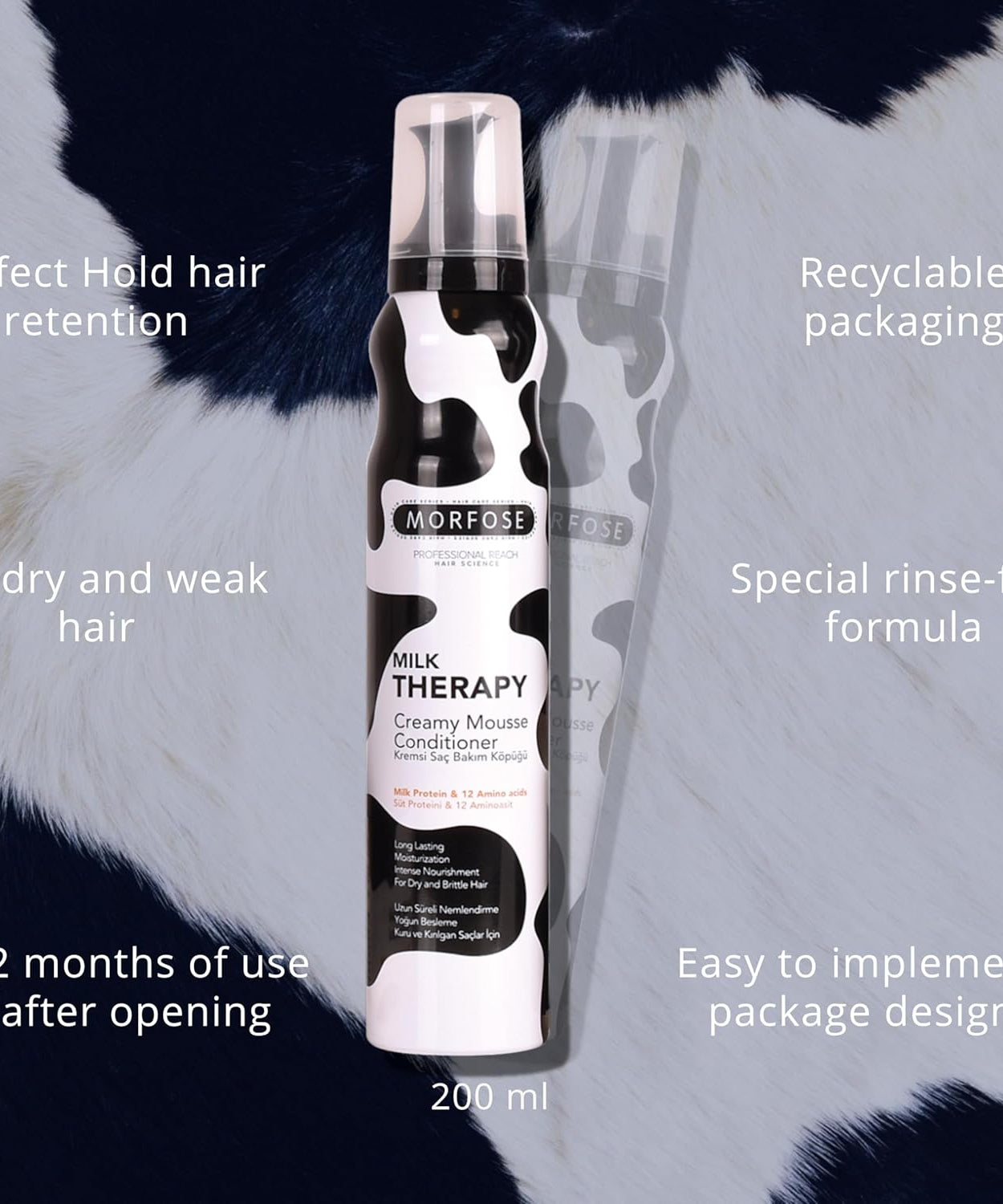 Morfose Milk Therapy Creamy Hair Mousse 200 ml