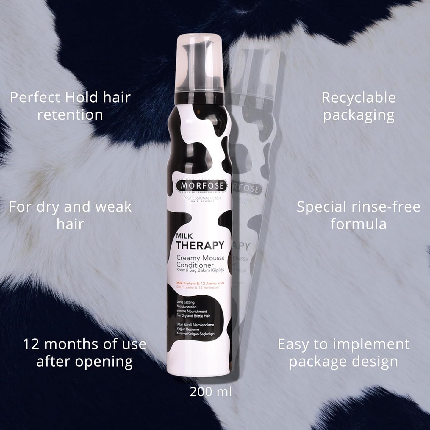 Morfose Milk Therapy Creamy Hair Mousse 200ml