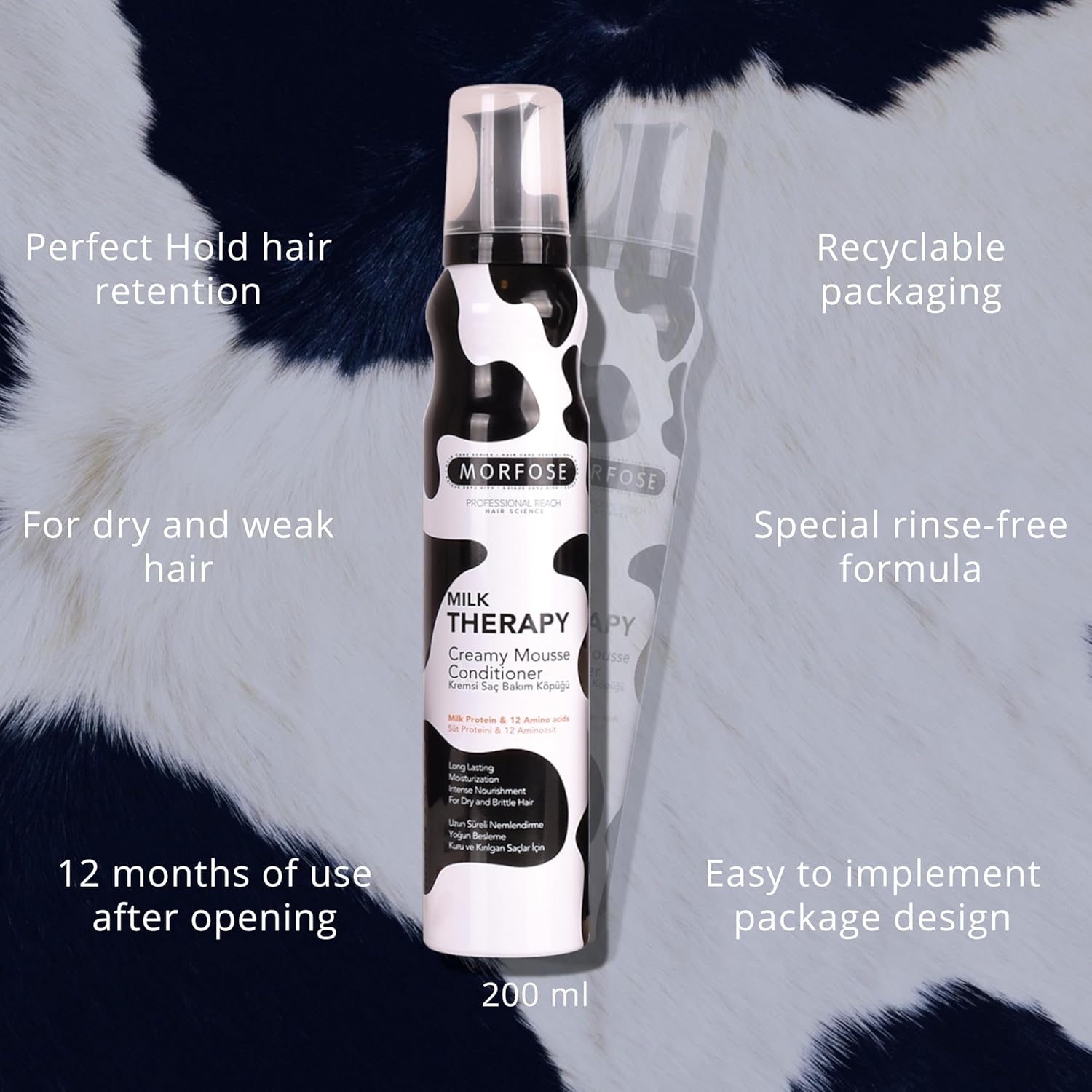 Morfose Milk Therapy Creamy Hair Mousse 200 ml