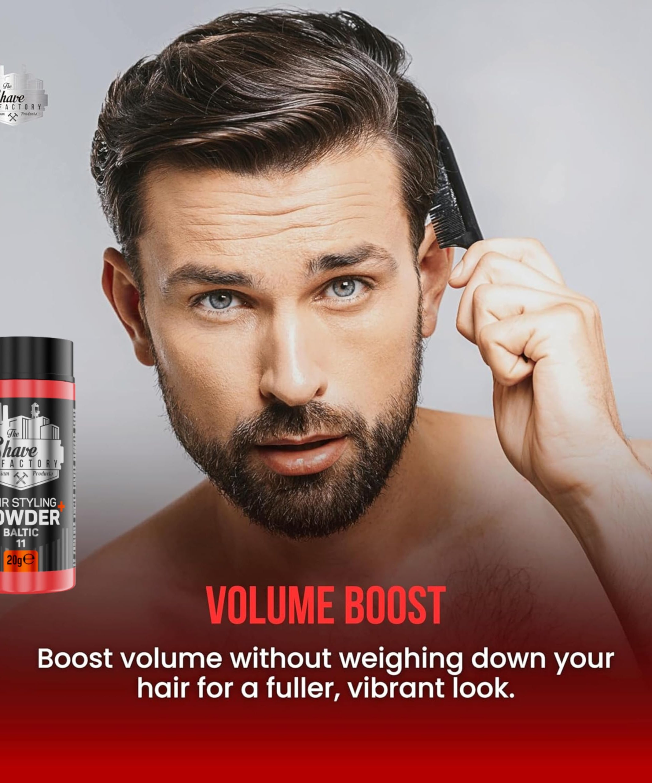 The Shave Factory Ultra Hold Hair Styling Powder Arctic 20g –30g