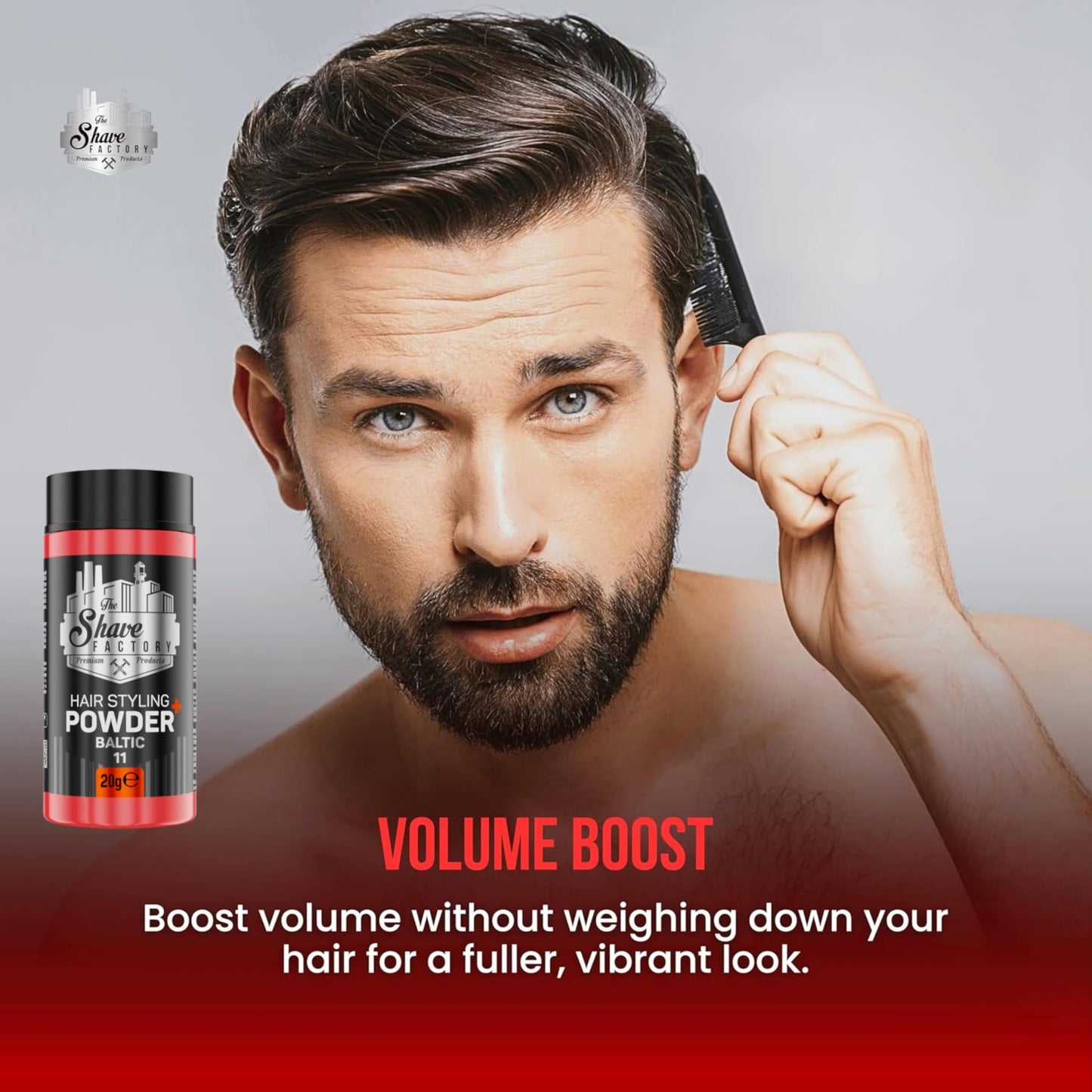 The Shave Factory Ultra Hold Hair Styling Powder Arctic 20g