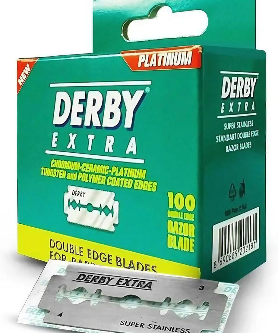 Derby Extra Double Edge Safety Razor Blades for Barbers