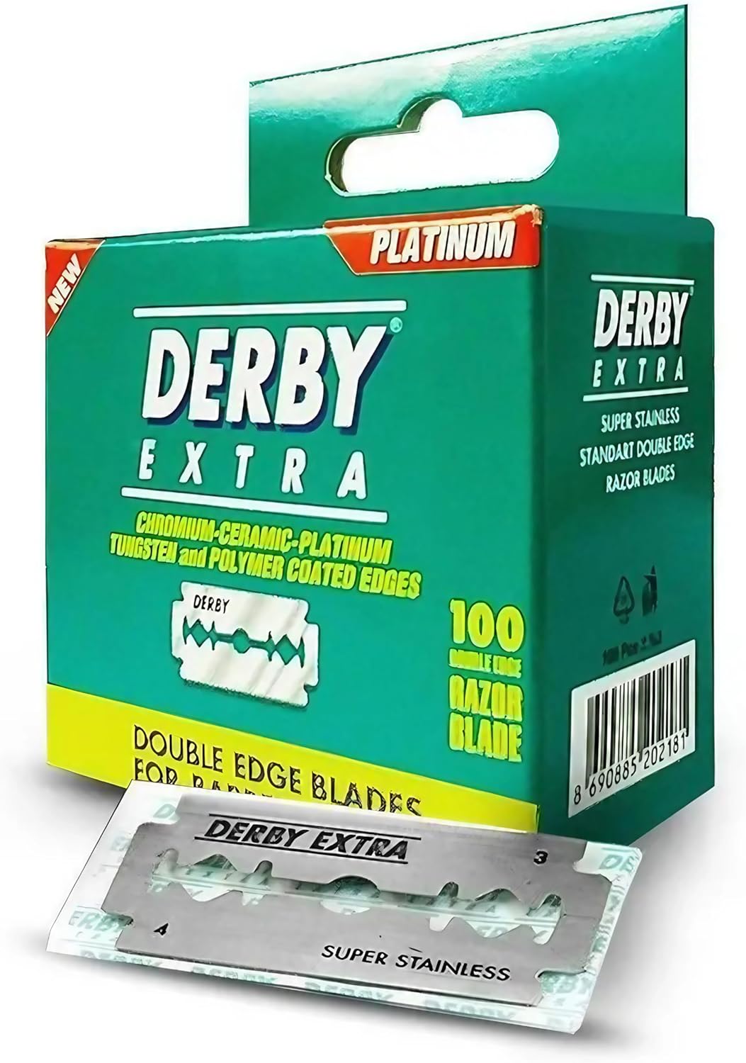 Derby Extra Double Edge Safety Razor Blades for Barbers