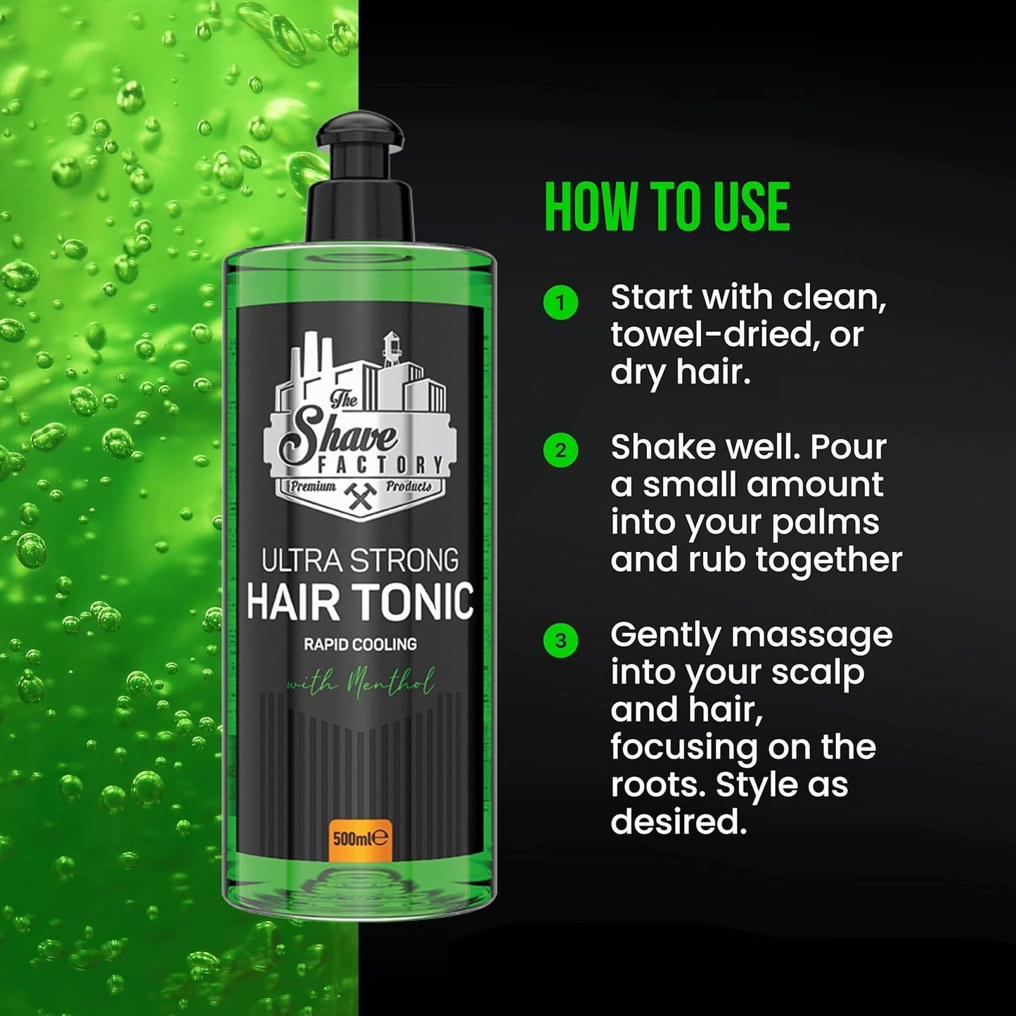 The Shave Factory Hair Tonic Hot Towel 500ml